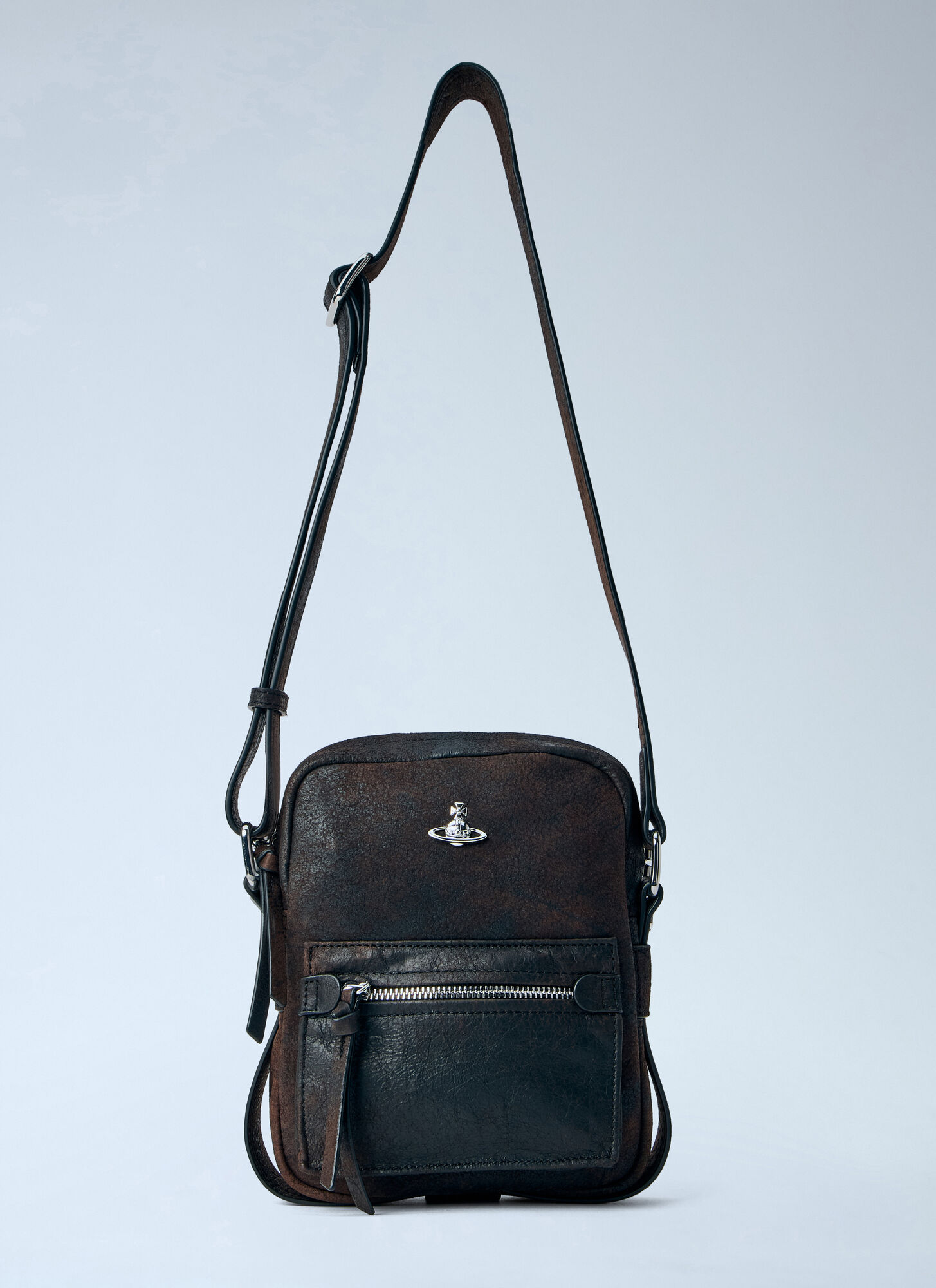Vivienne Westwood Men's Brown Jackson Crossbody Satchel S - Man Crossbody Bags One Size
