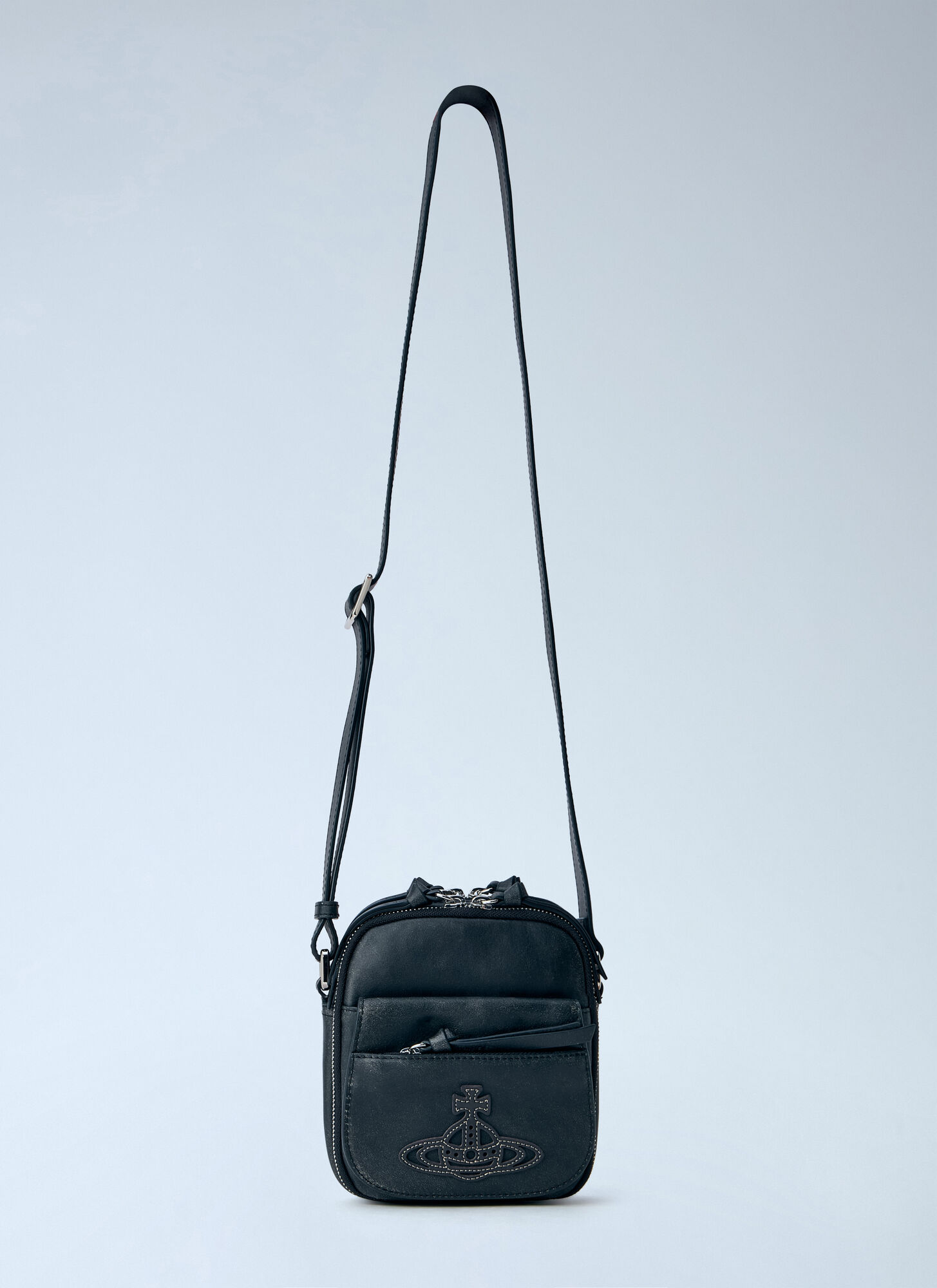 Vivienne Westwood Eton Small Crossbody Bag - Man Crossbody Bags Black One Size