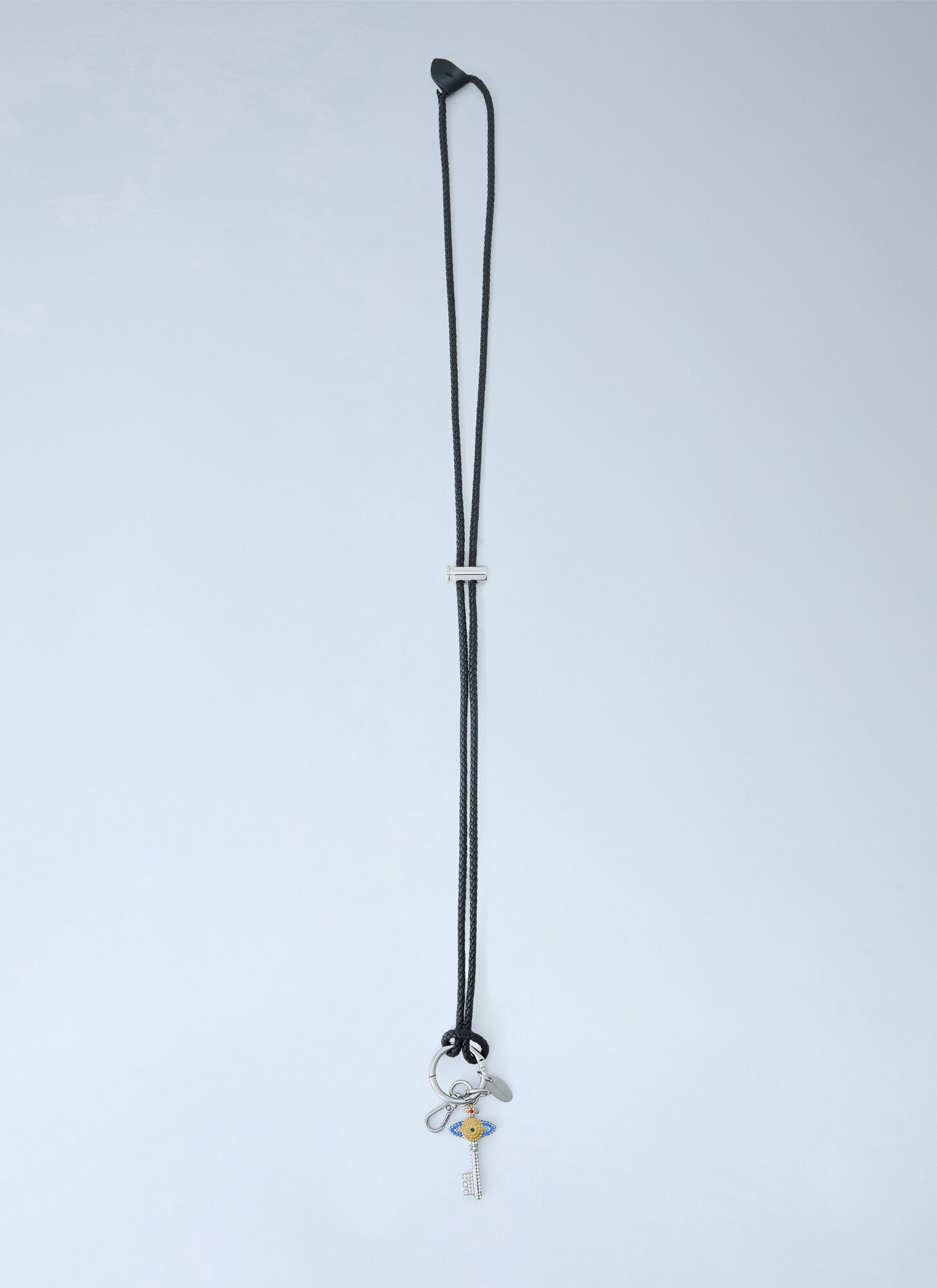 Vivienne Westwood Men's Silver Diamante Key Orb Keyring - Man Keyrings One Size