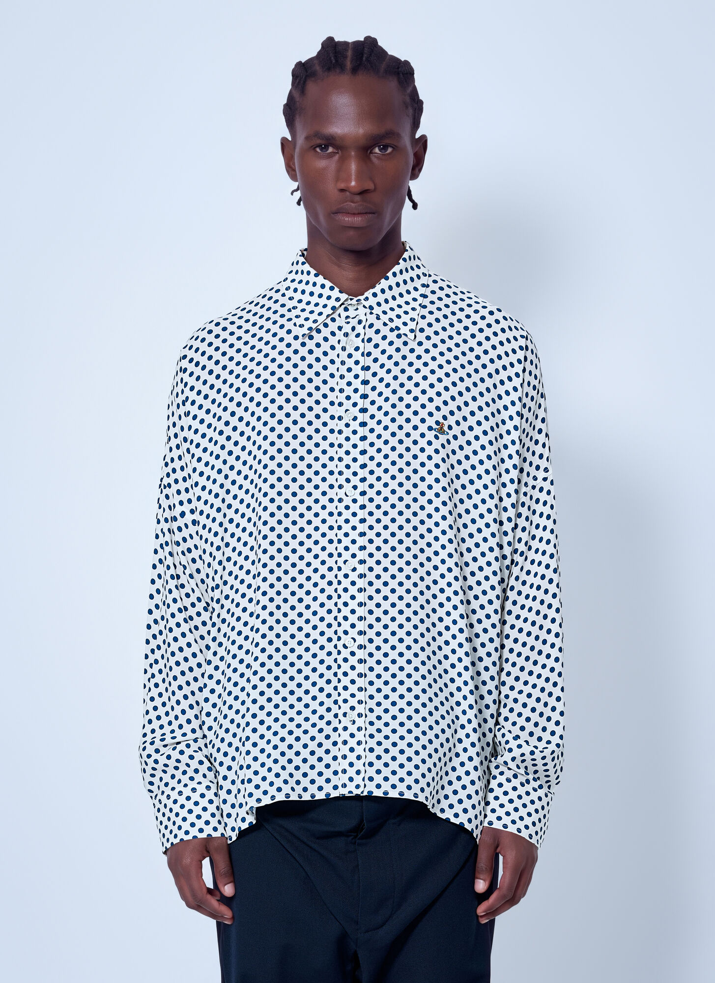 Vivienne Westwood Batwing Relaxed Shirt - Man Shirts Blue L