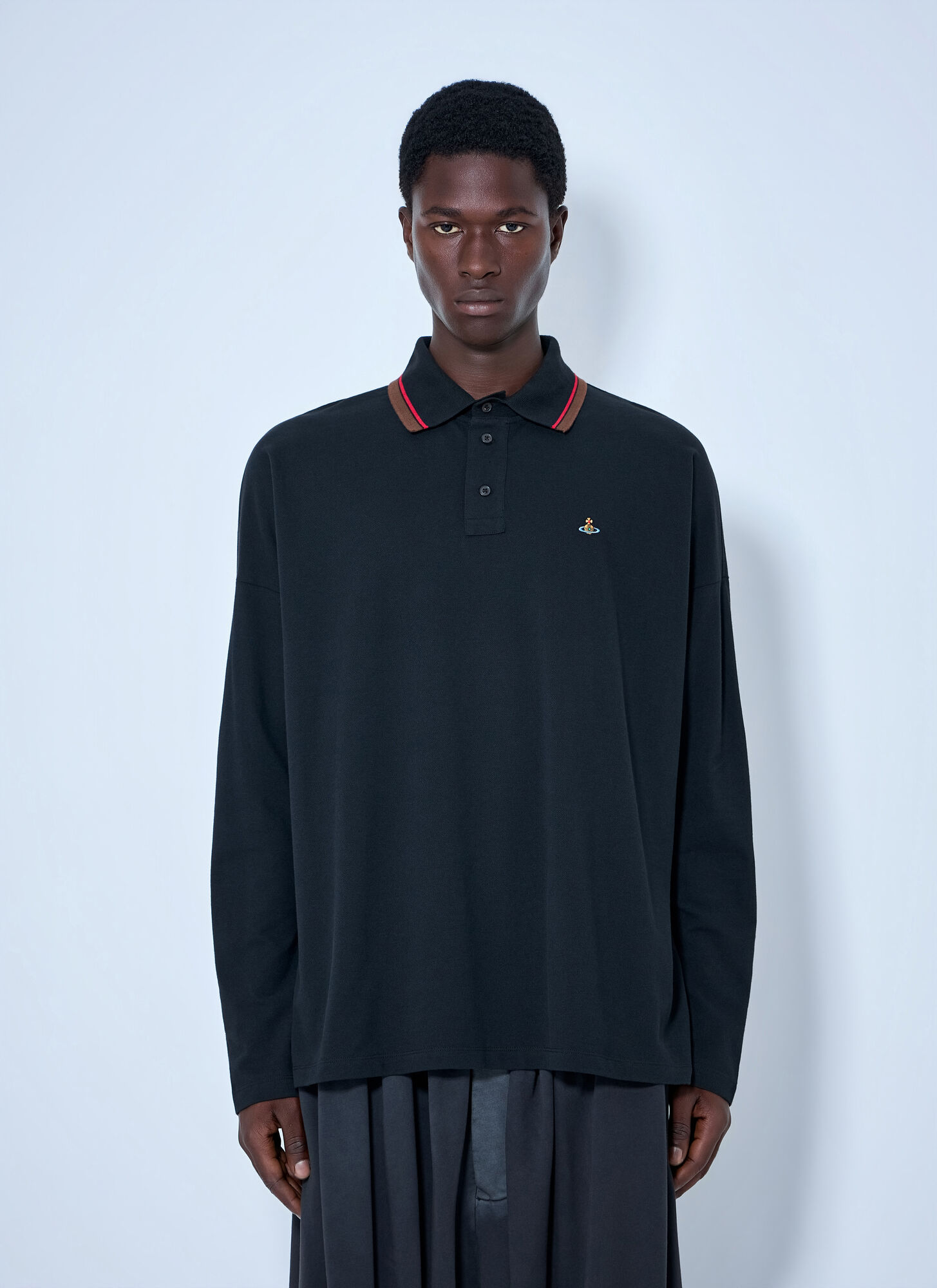 Vivienne Westwood Classic Polo - Male - Polo Shirts - Black - M - Tops - Image 4