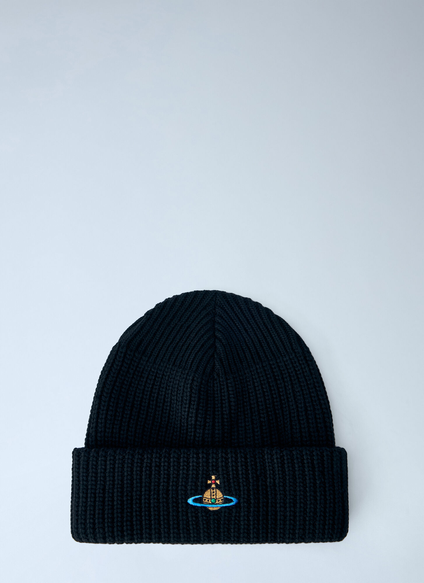 Vivienne Westwood Sporty Beanie - Man Hats Black One Size