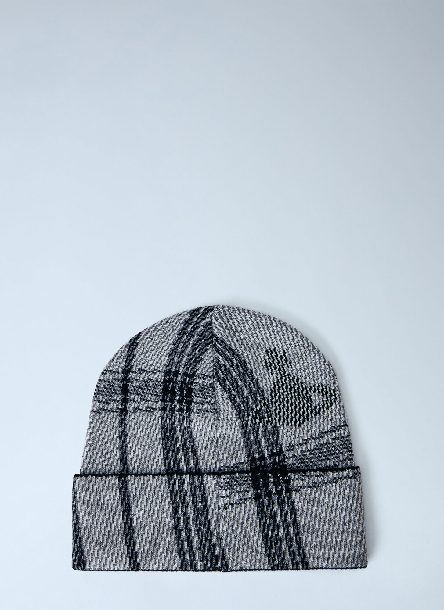 Vivienne Westwood Tartan Beanie Hat - Man Hats Grey One Size
