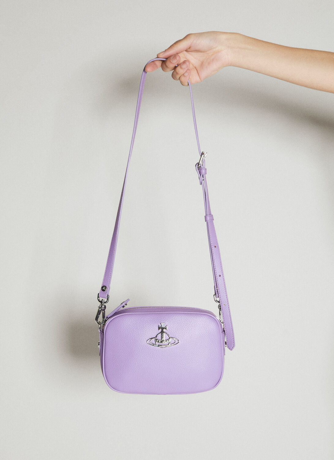 Shop Vivienne Westwood Anna Camera Bag In Purple