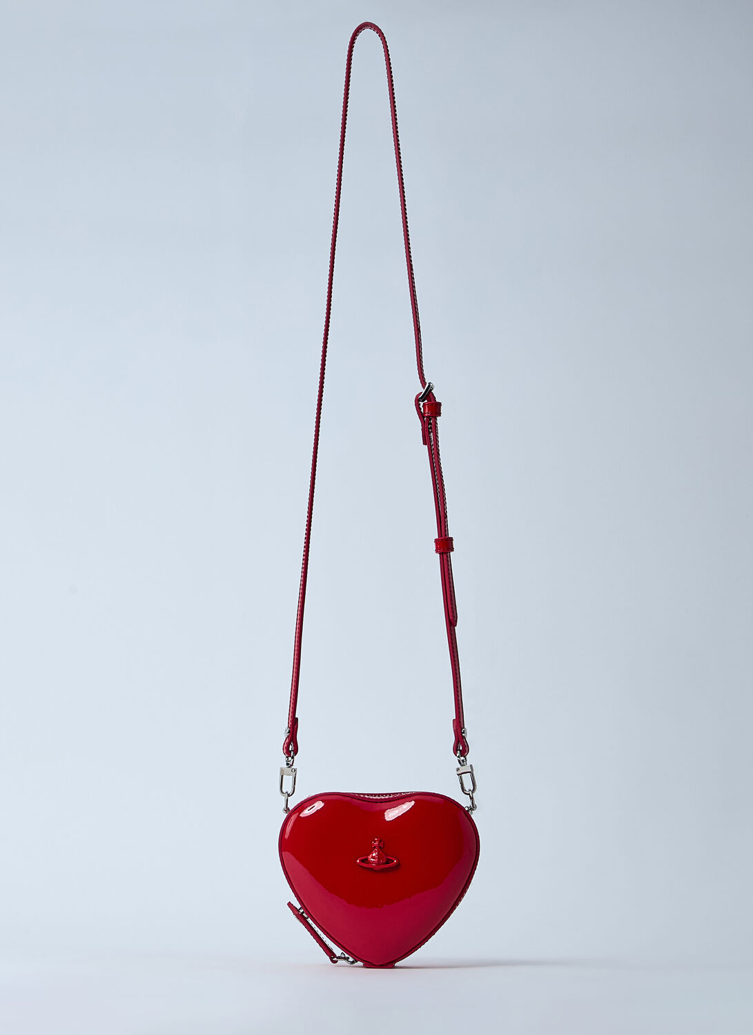 Vivienne Westwood Mini Heart Crossbody Bag - Woman Shoulder Bags Red One Size
