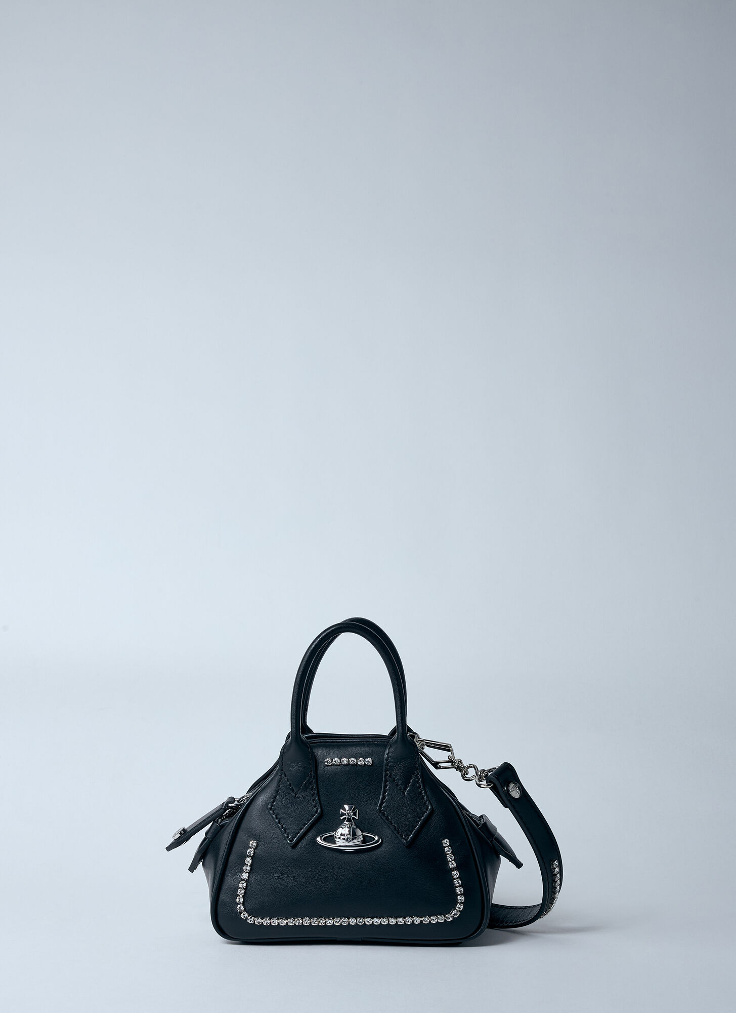 Vivienne Westwood Mini Yasmine Handbag In Black