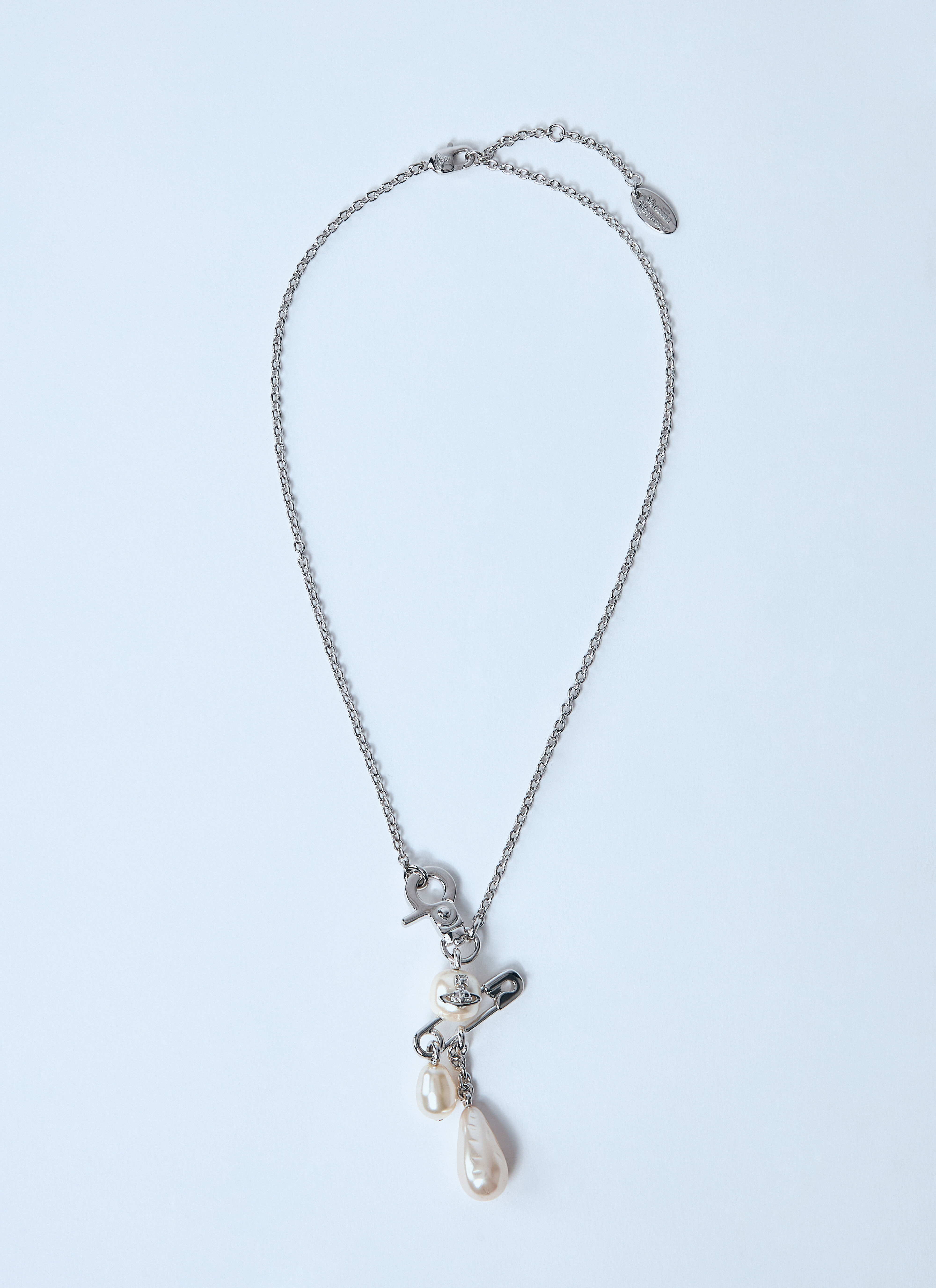 Vivienne Westwood★Claude Small ネックレス Claude Small Necklace in PLATINUM-CREAMROSE-Pearl | Vivienne