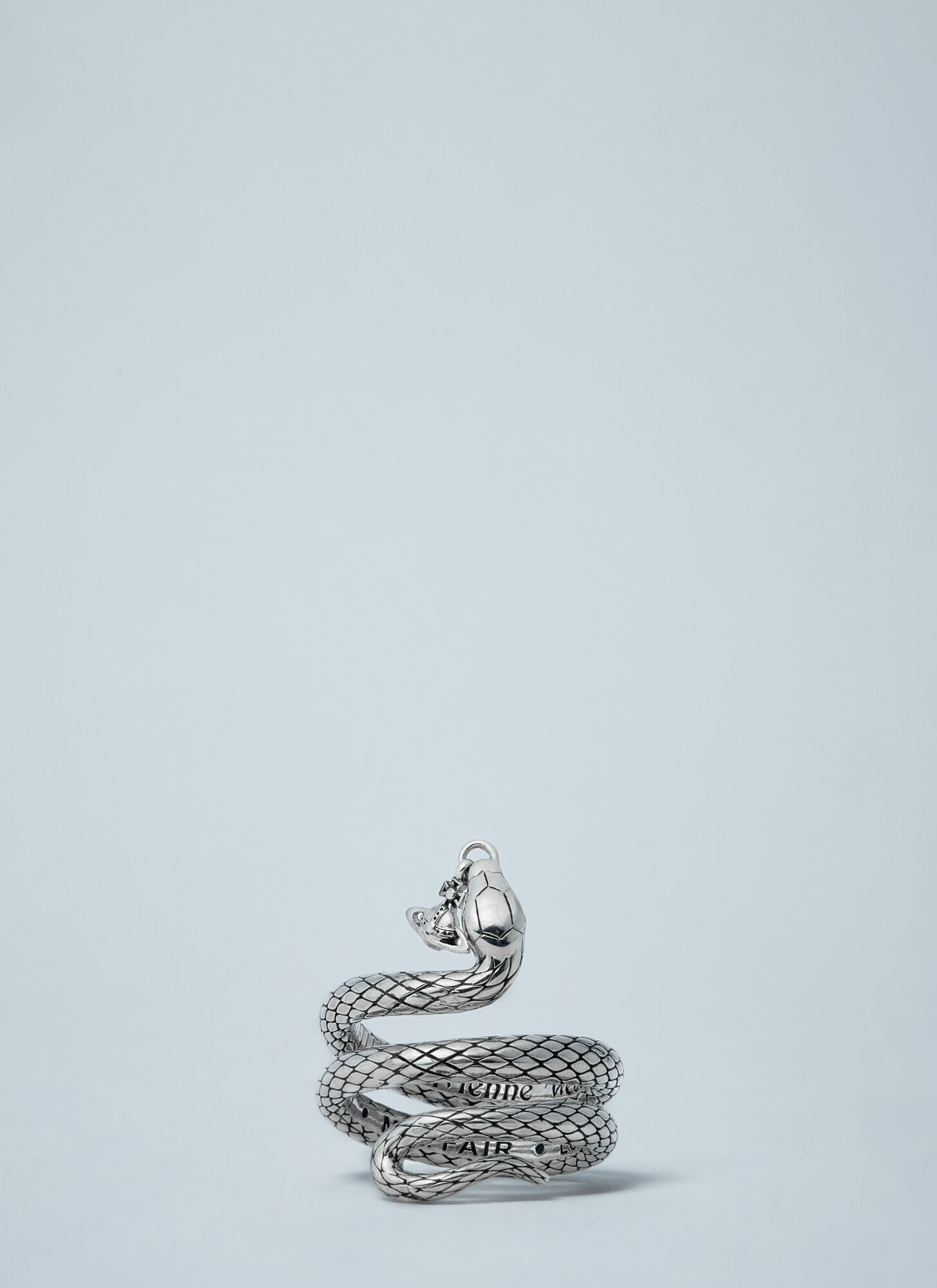 Vivienne Westwood Unisex Silver Snake Ring - Jewellery L