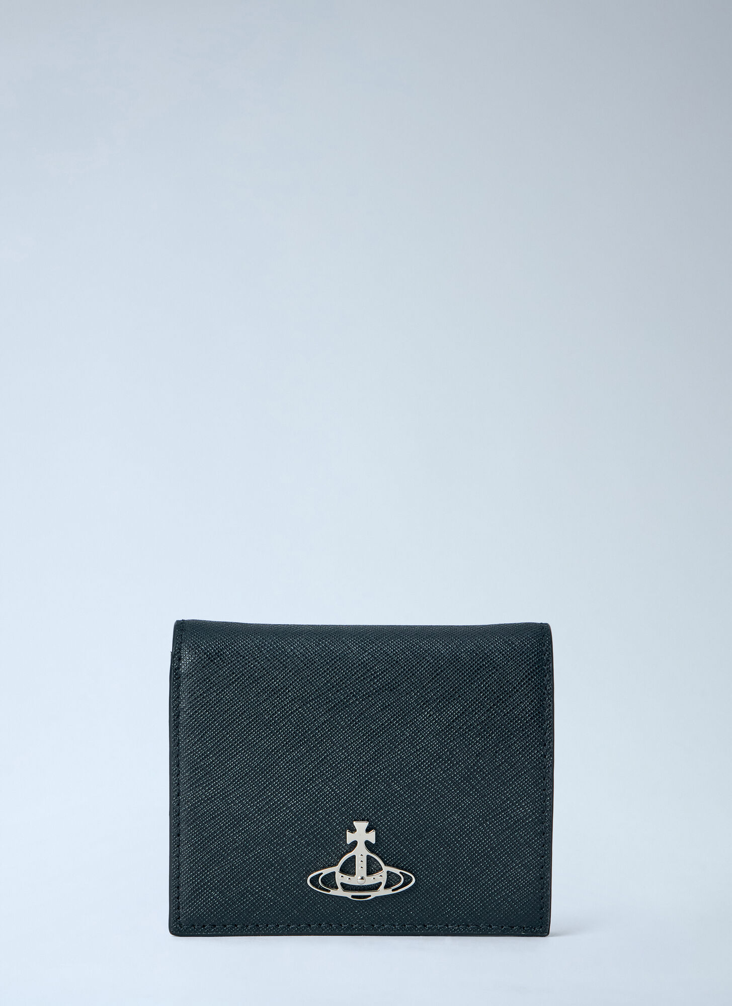 Vivienne Westwood Women's Black Logo Plaque Billfold Wallet - Woman Wallets & Cardholders One Size