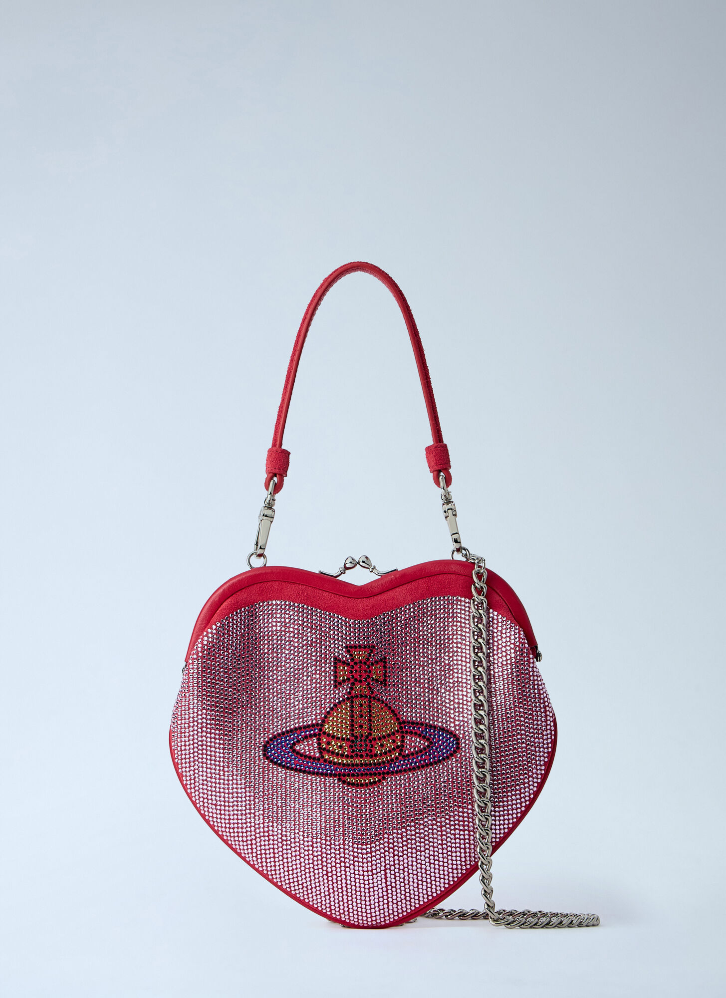 Vivienne Westwood Belle Heart Frame Purse - Female - Mini Bags - Red - One Size - Bags - Image 2