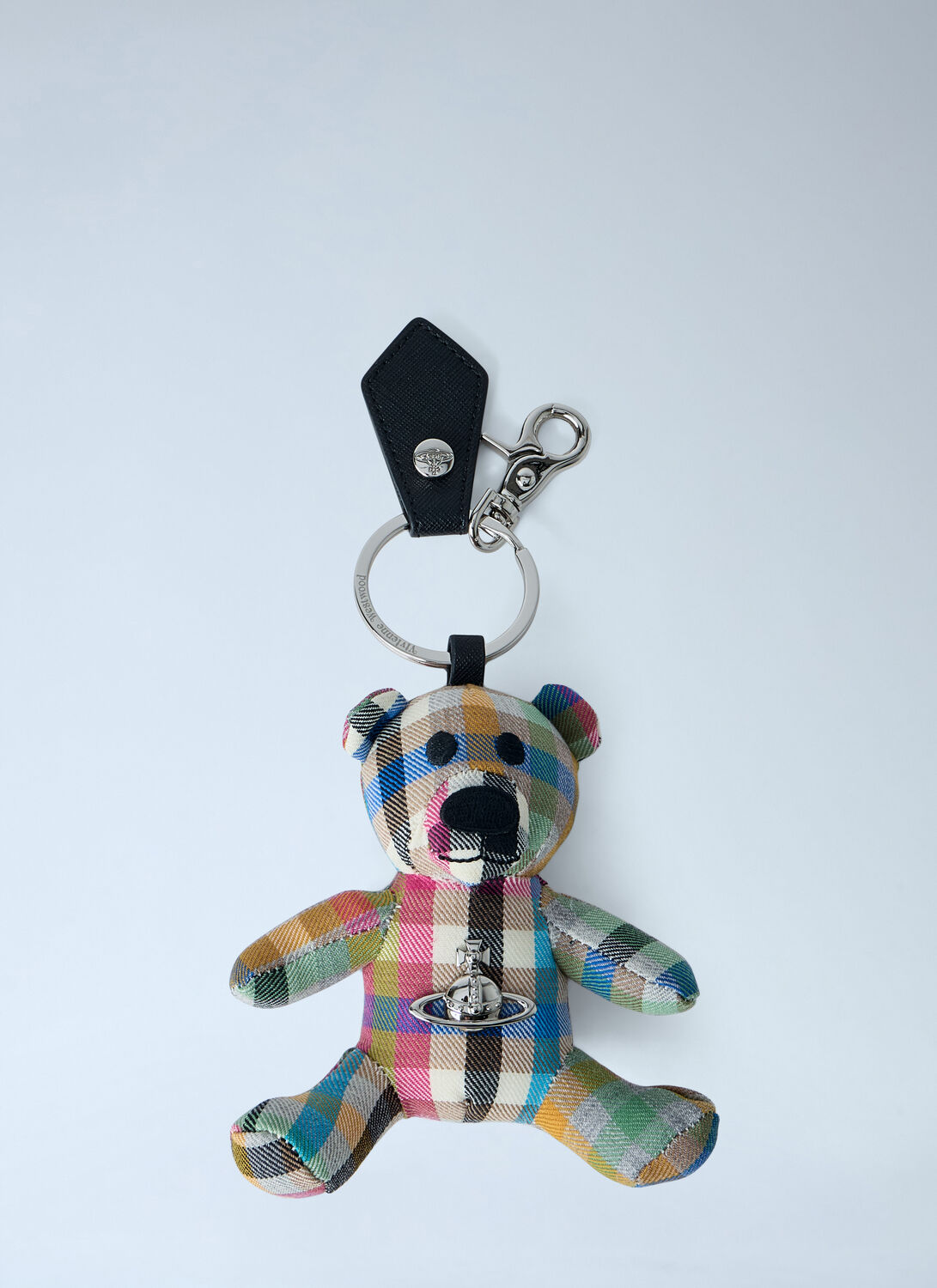 Vivienne Westwood Teddy Bear Keyring In Sand