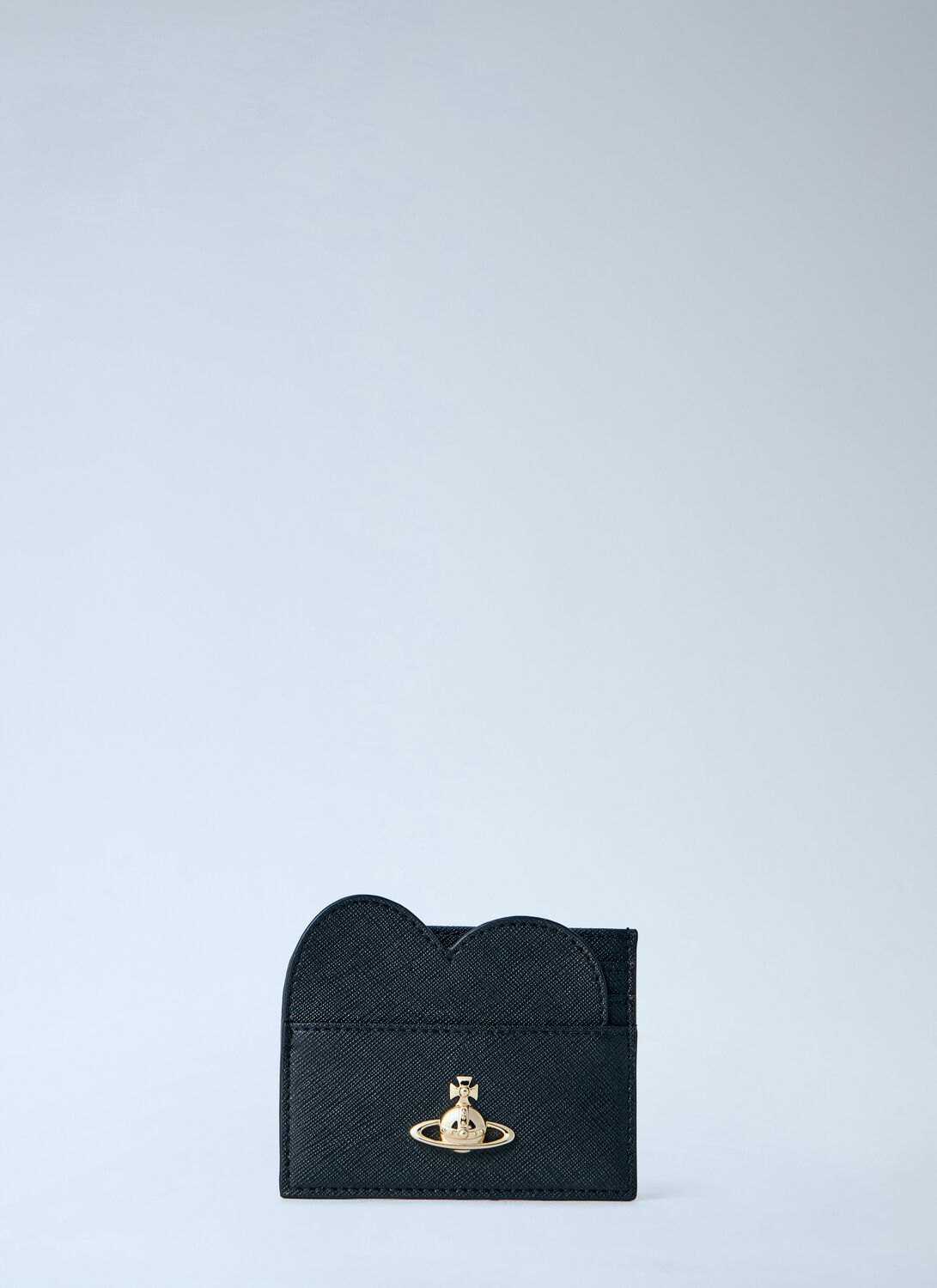Vivienne Westwood Heart Motif Leather Card Holder - Woman Wallets & Cardholders Black One Size