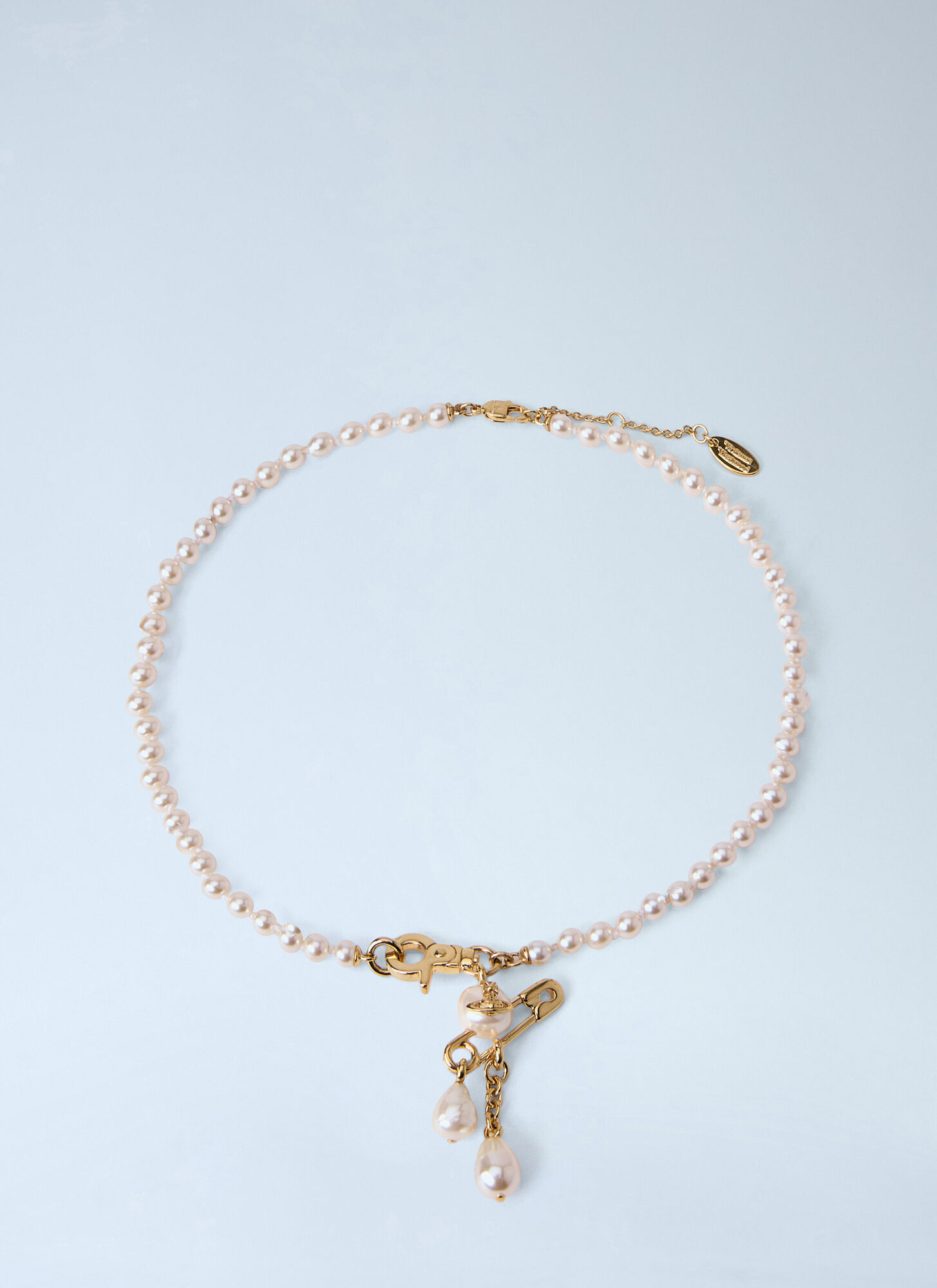 Vivienne Westwood Donna Oro - Small Claude Pearl Necklace, Size: One Size