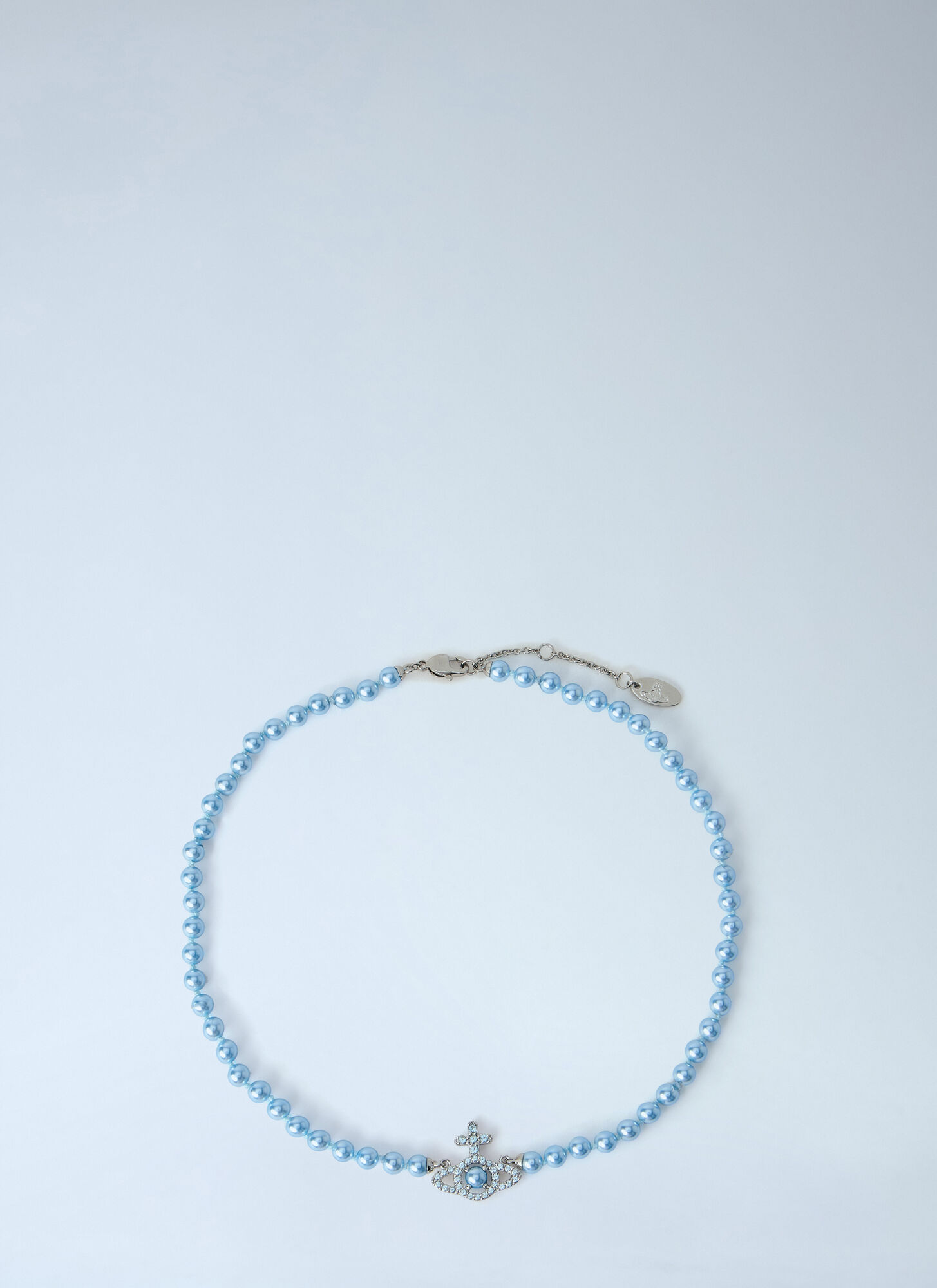 Vivienne Westwood Women's Blue Olympia Pearl Necklace - Woman Jewellery One Size