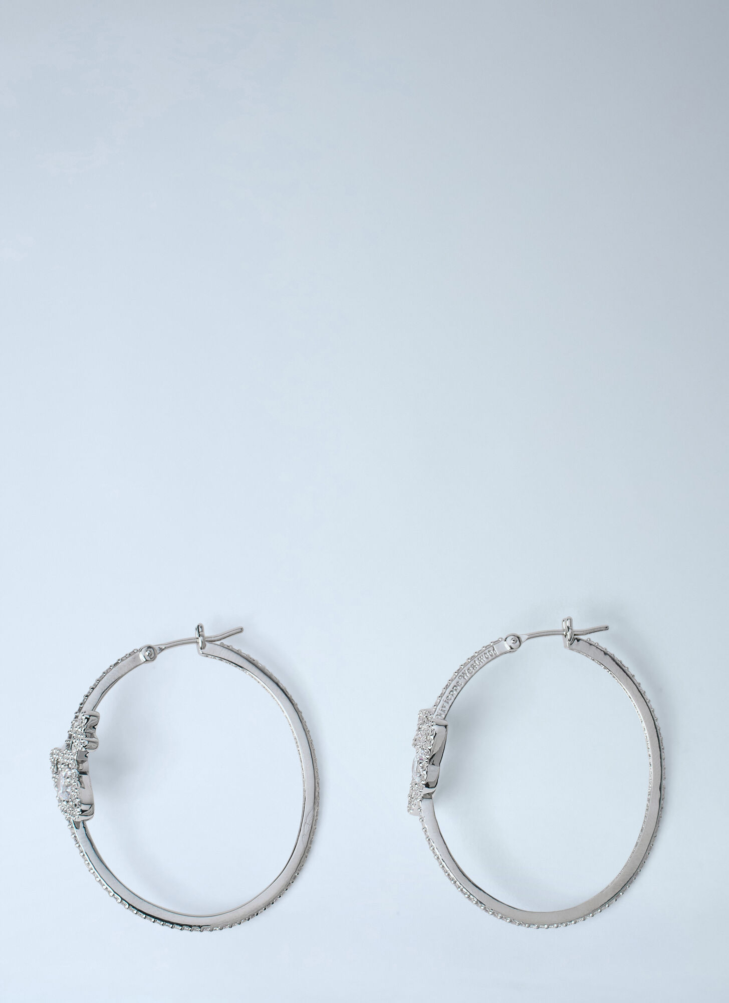 Vivienne Westwood Donna D'argento - Olympia Hoop Earrings, Size: One Size