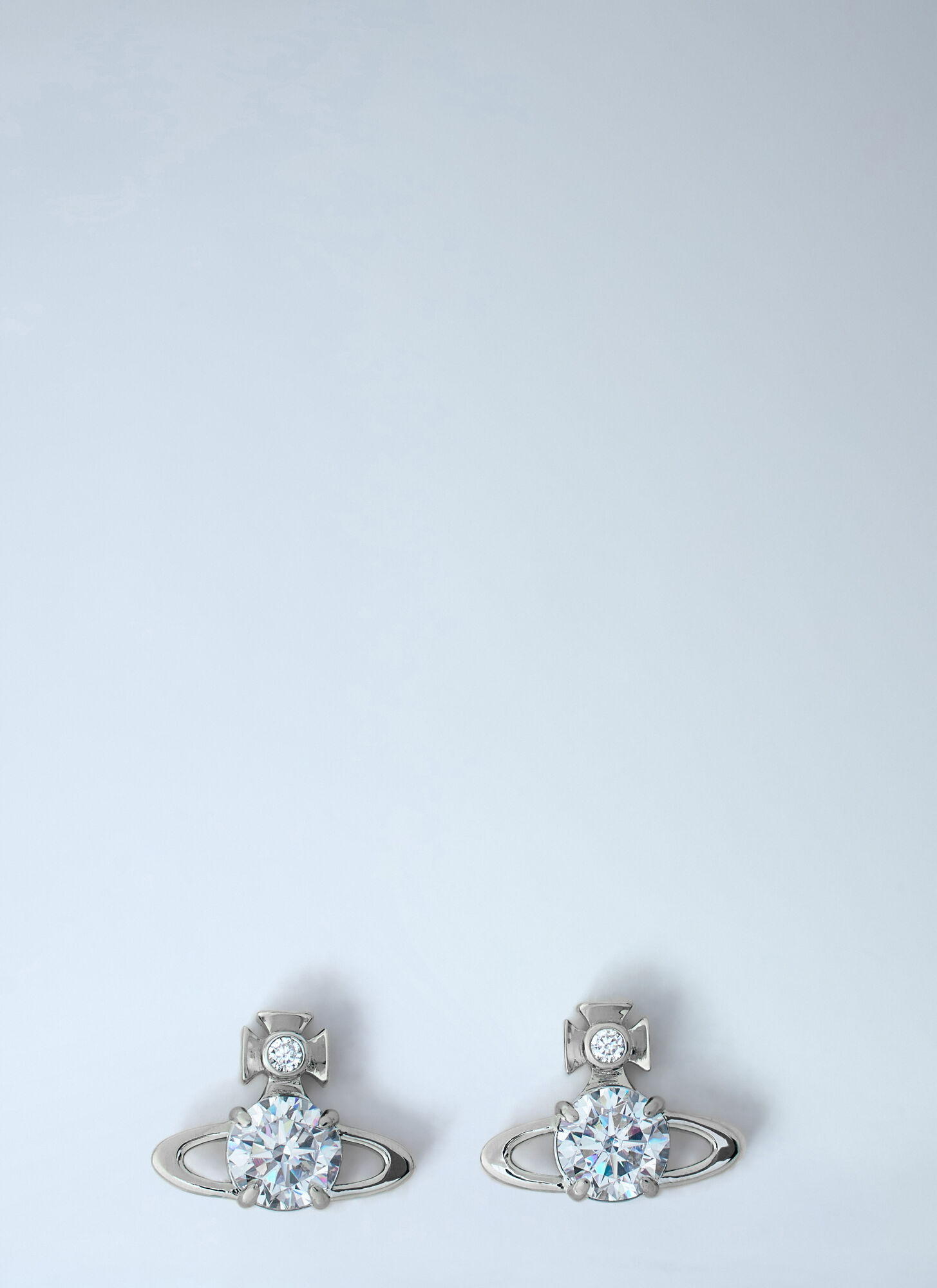 Vivienne Westwood Unisex Silver Reina Large Earrings - Jewellery One Size