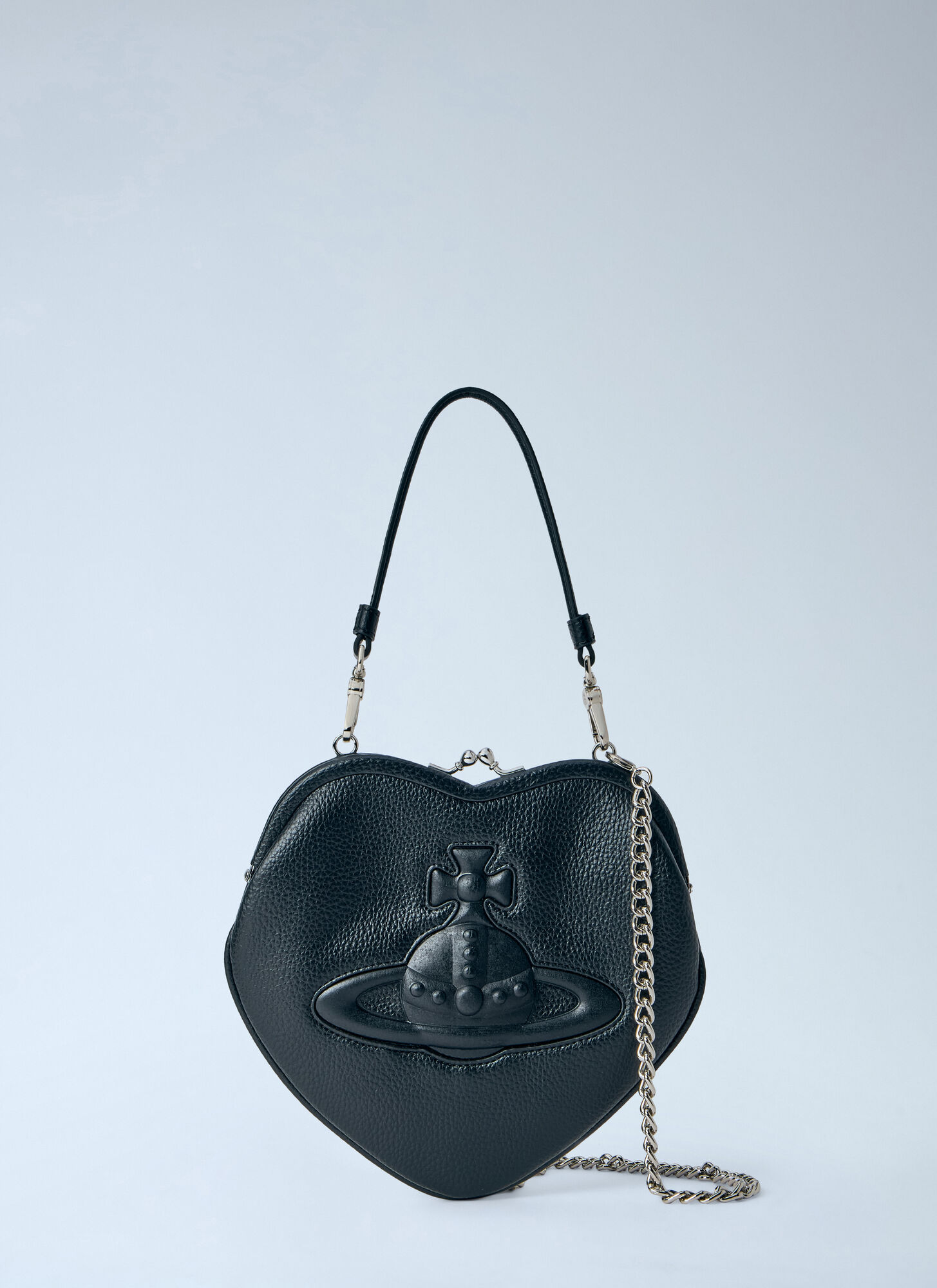 Vivienne Westwood Women's Black Belle Heart Frame Purse - Woman Clutch Bags One Size