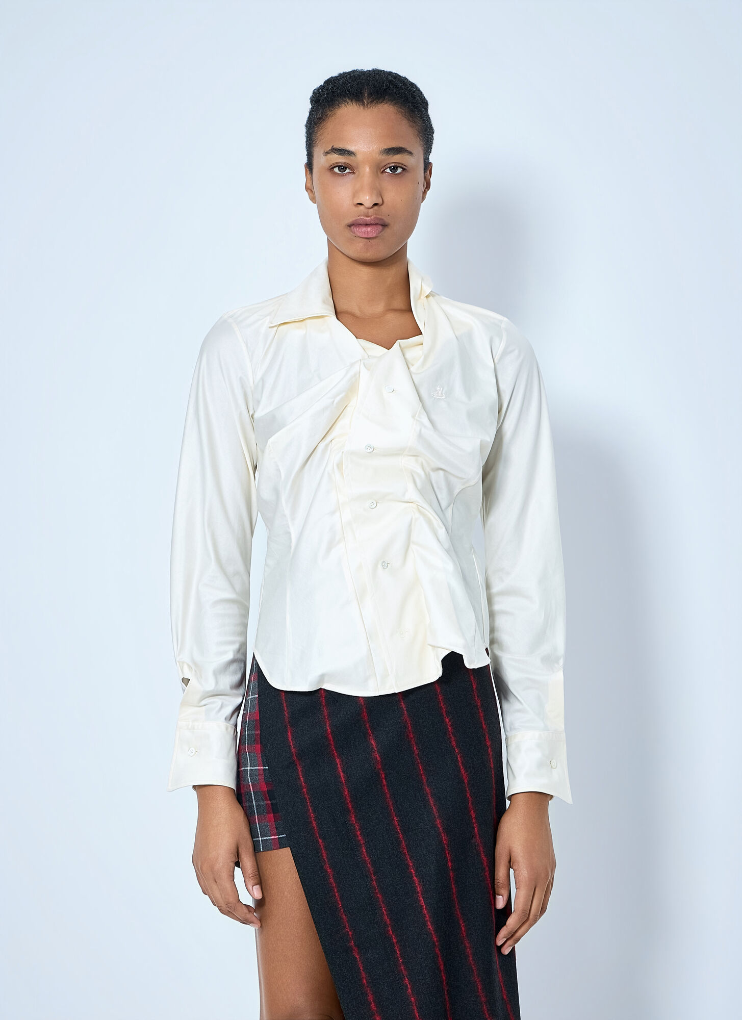 Vivienne Westwood Beige Drunken Shirt - Woman Shirts It - 42