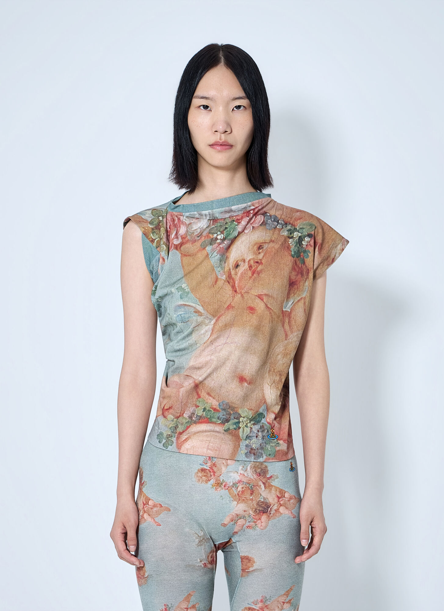 Vivienne Westwood Hebo Top - Woman Tops Light Blue M