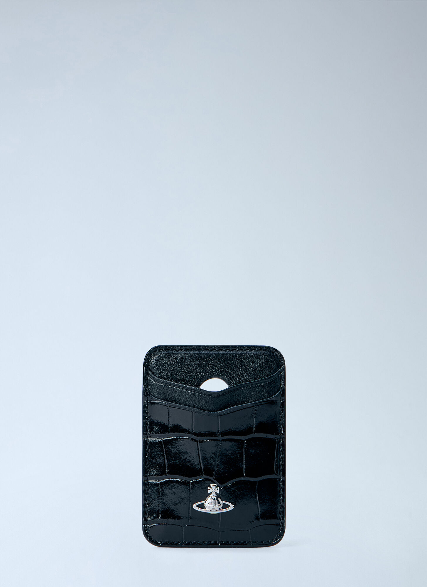 Vivienne Westwood Women's Black Magnetic Card Holder - Woman Wallets & Cardholders One Size