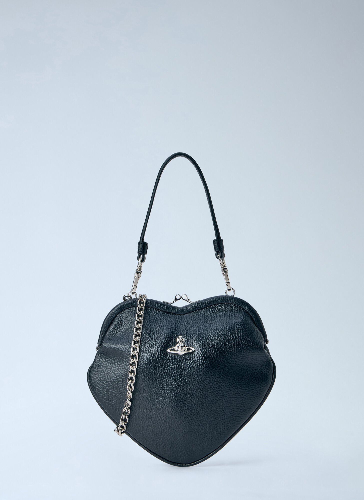 Vivienne Westwood Women's Black Belle Heart Frame Purse - Woman Clutch Bags One Size