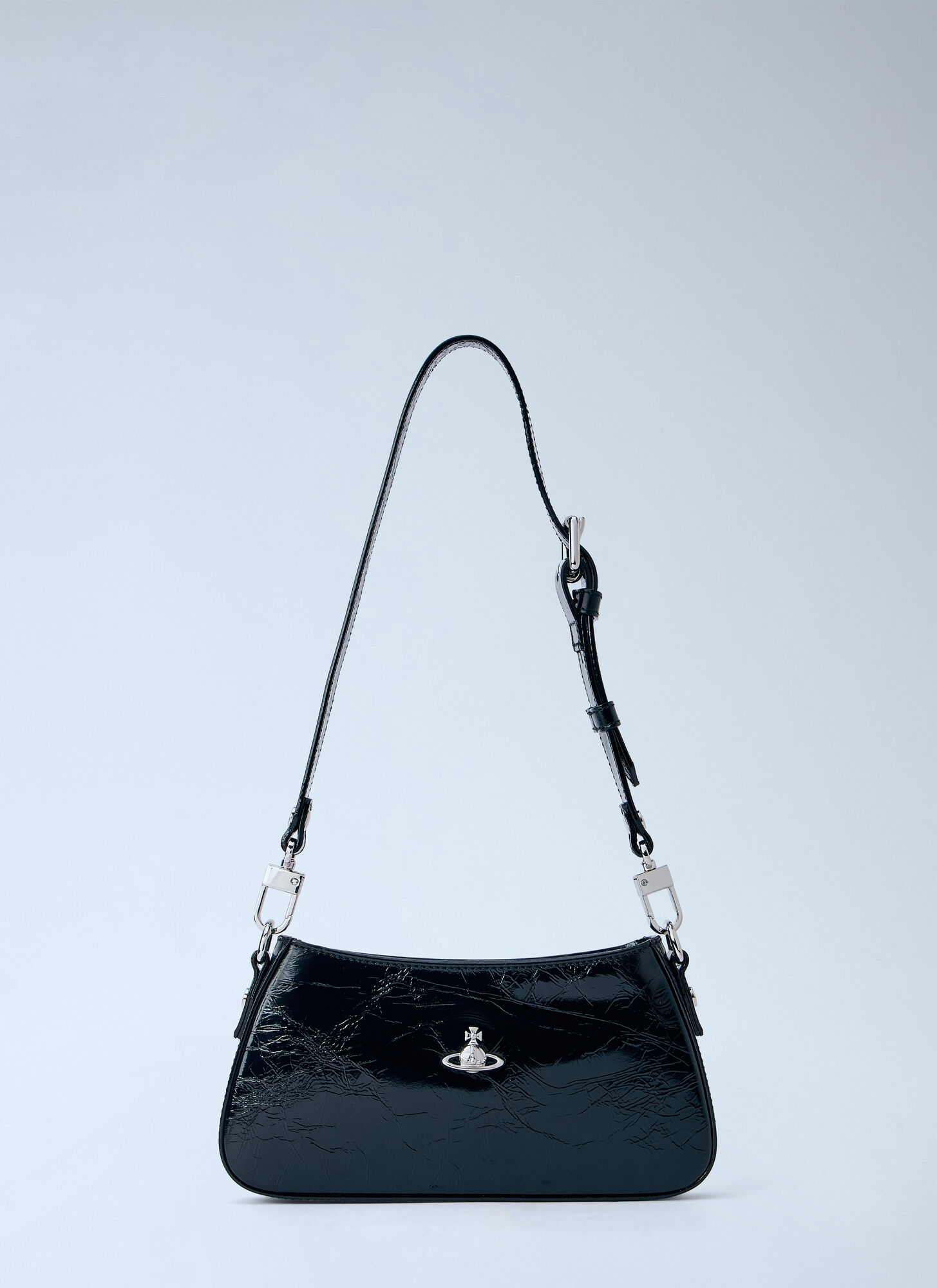 Vivienne Westwood , Shoulder Bags, Female, Black, One Size, Orb Logo Shoulder Bag - Image 3