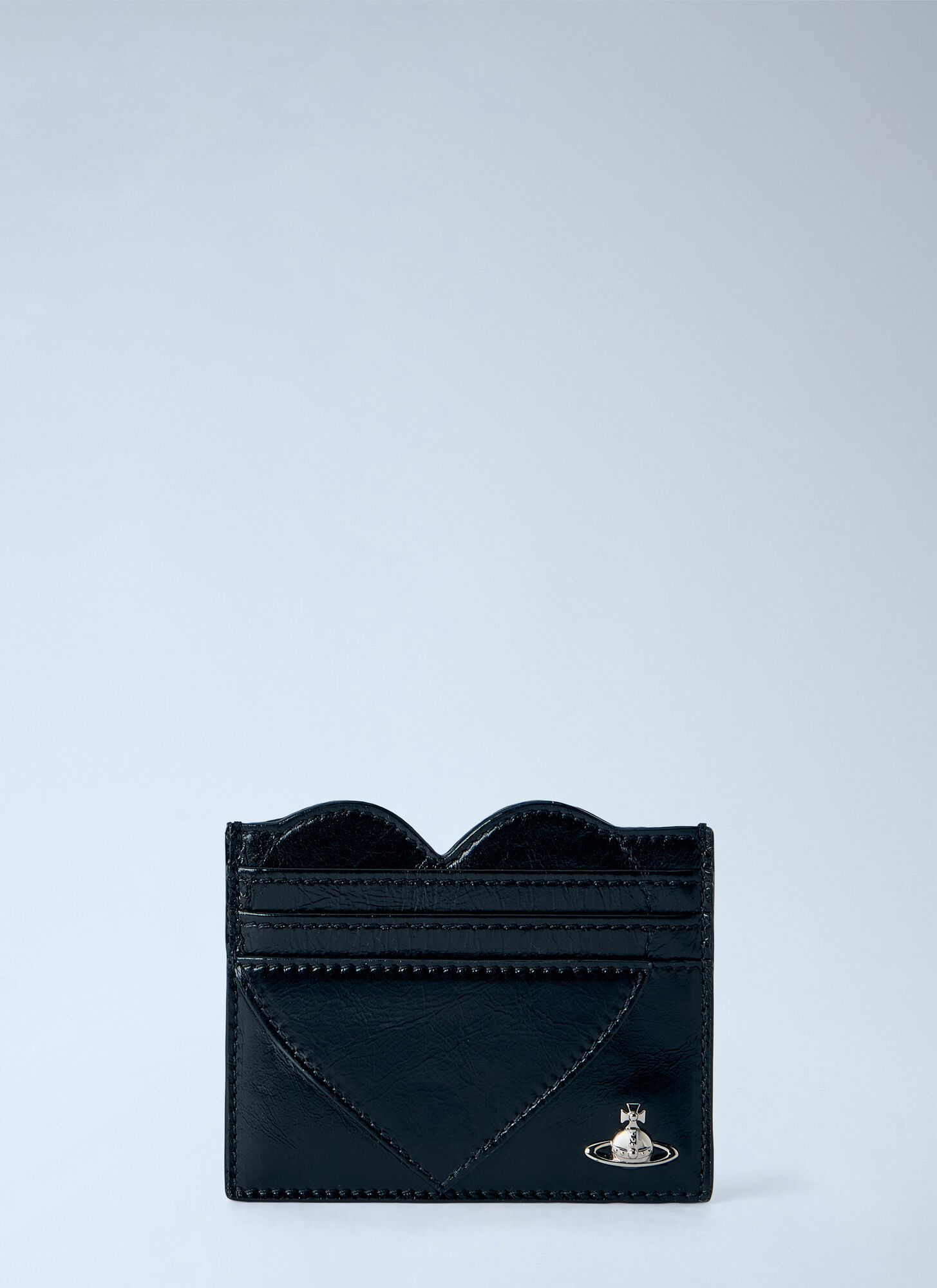 Vivienne Westwood Donna Nero Heart Card Holder - Woman Wallets & Cardholders One Size