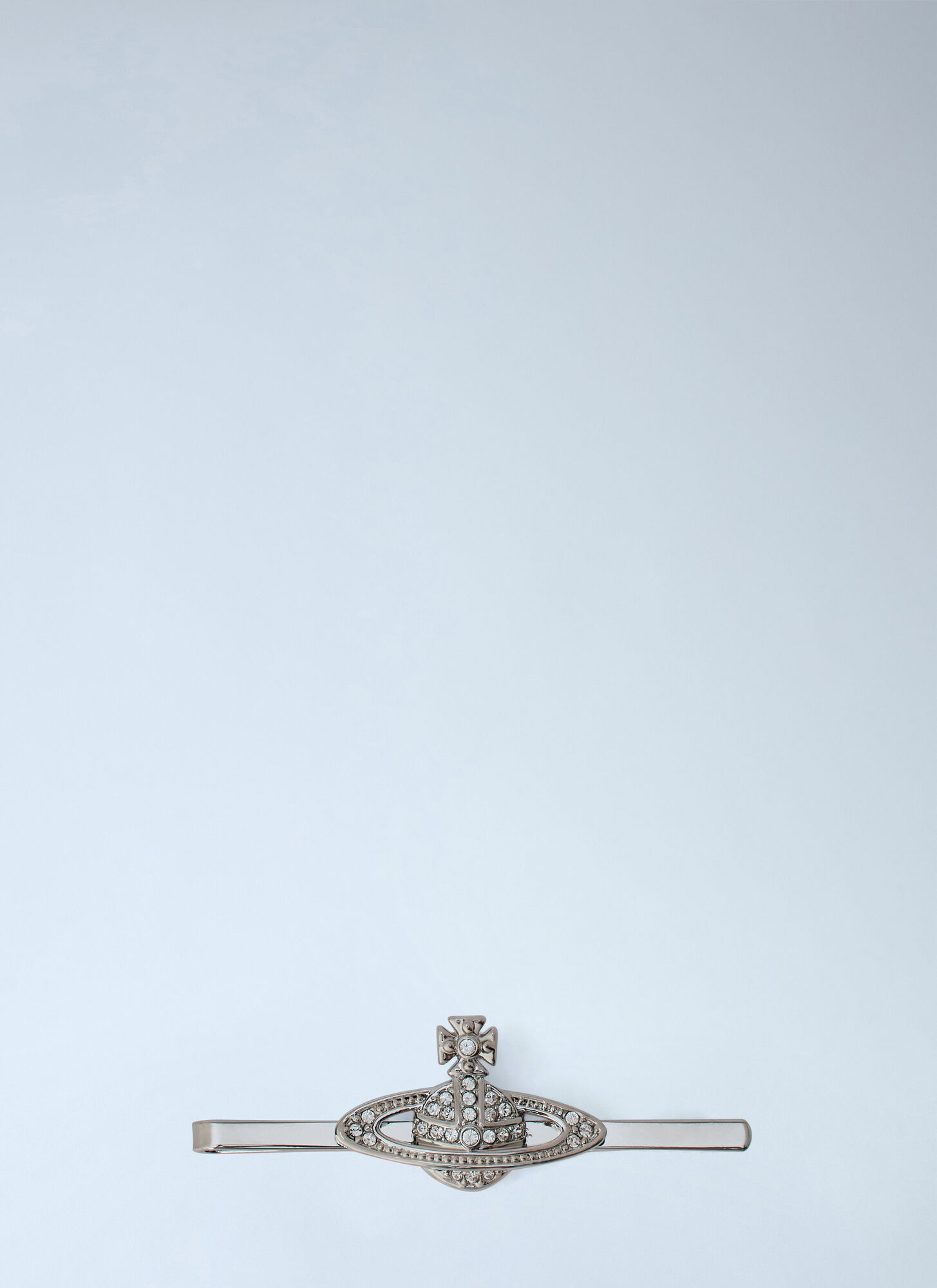 Vivienne Westwood Men's Silver Mini Bas Relief Tie Clip - Image 2