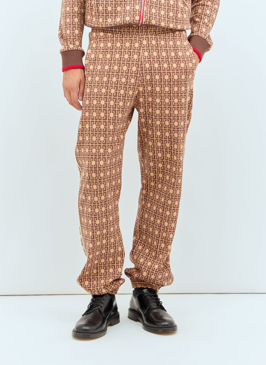 Shop Wales Bonner Power Track Pants In Brown