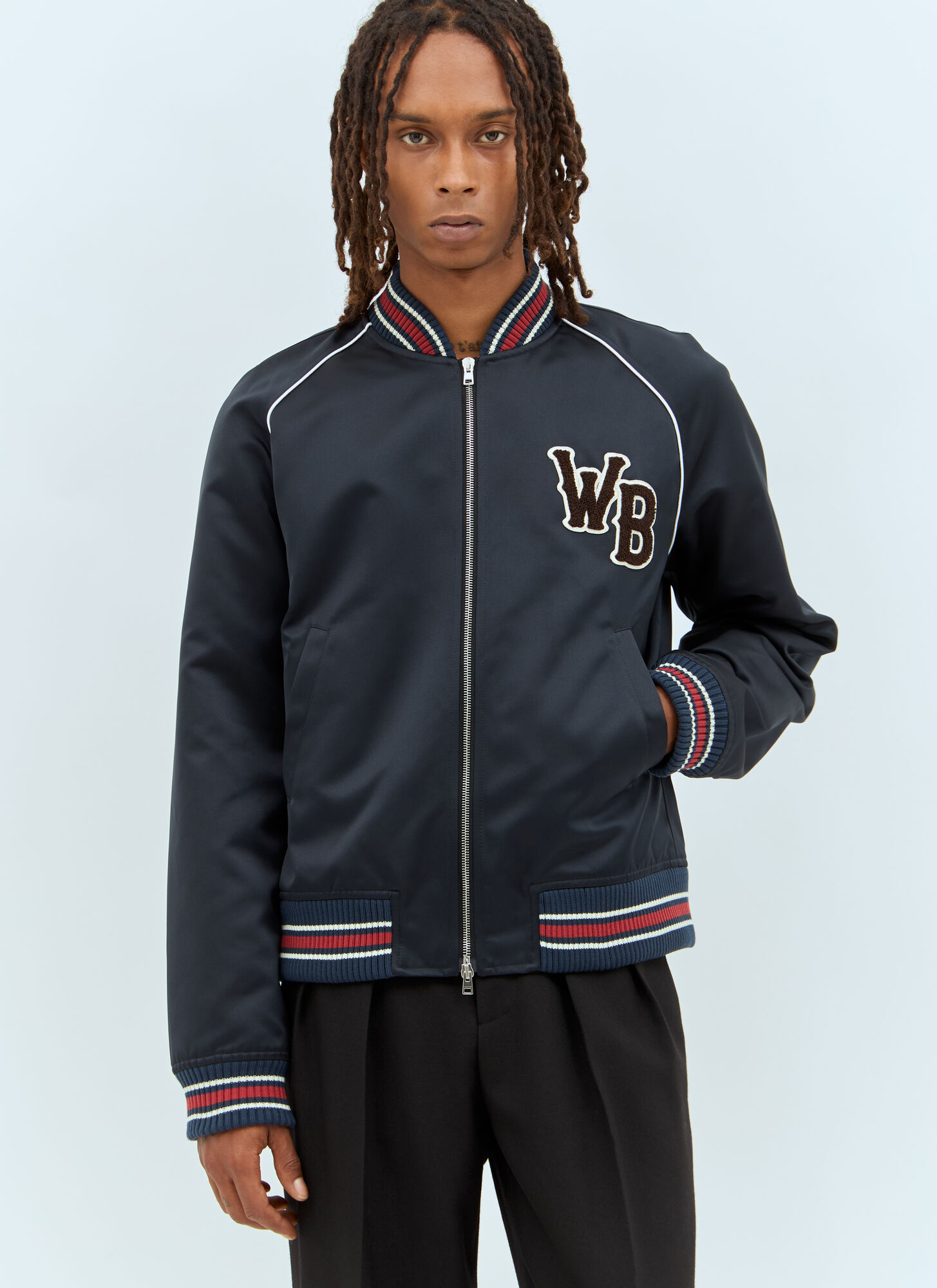Wales Bonner Uomo Nero Marvel Bomber Jacket - Man Jackets It - 48
