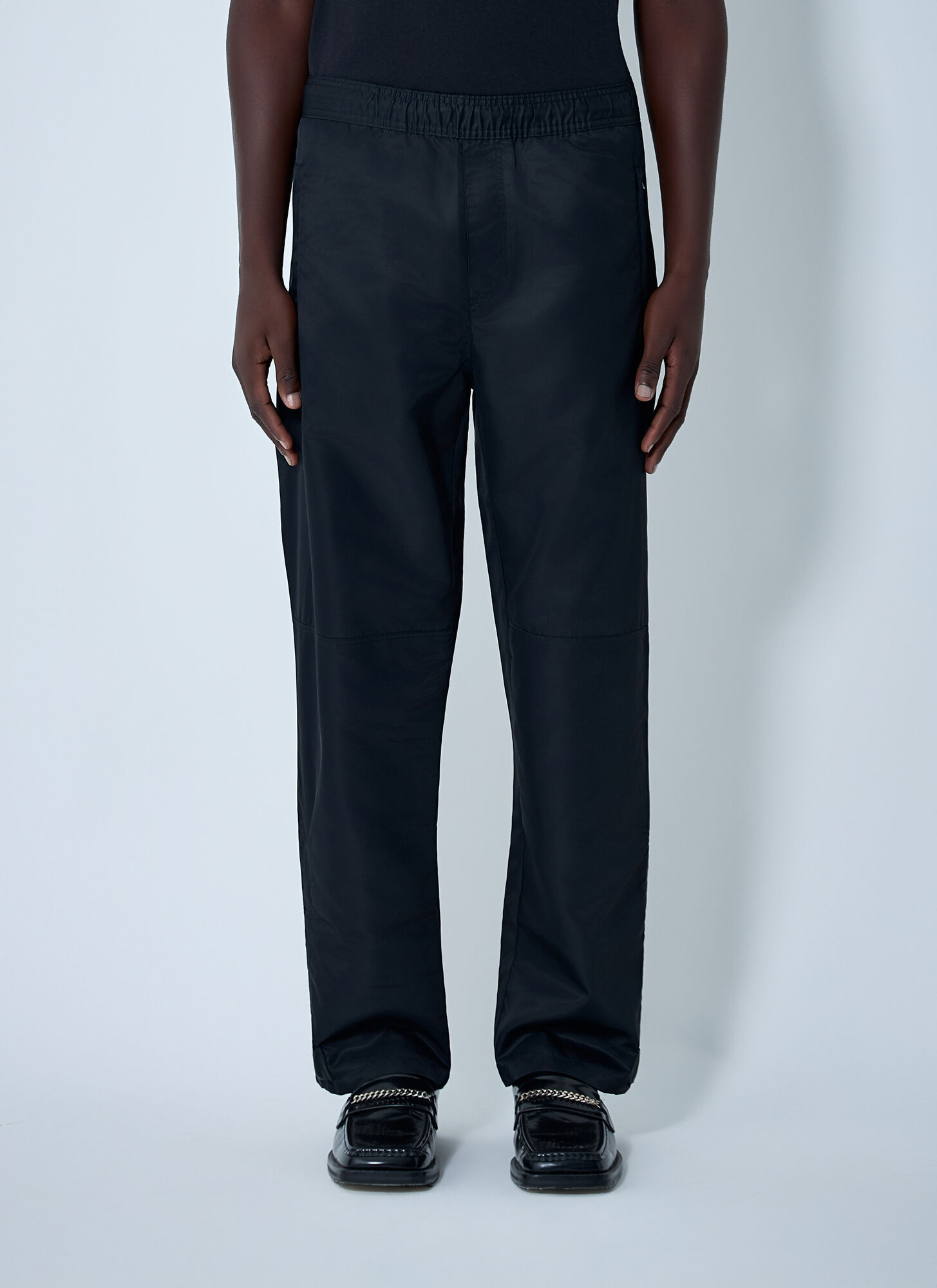 Wales Bonner Satin Track Pants - Man Pants Black Eu - 46