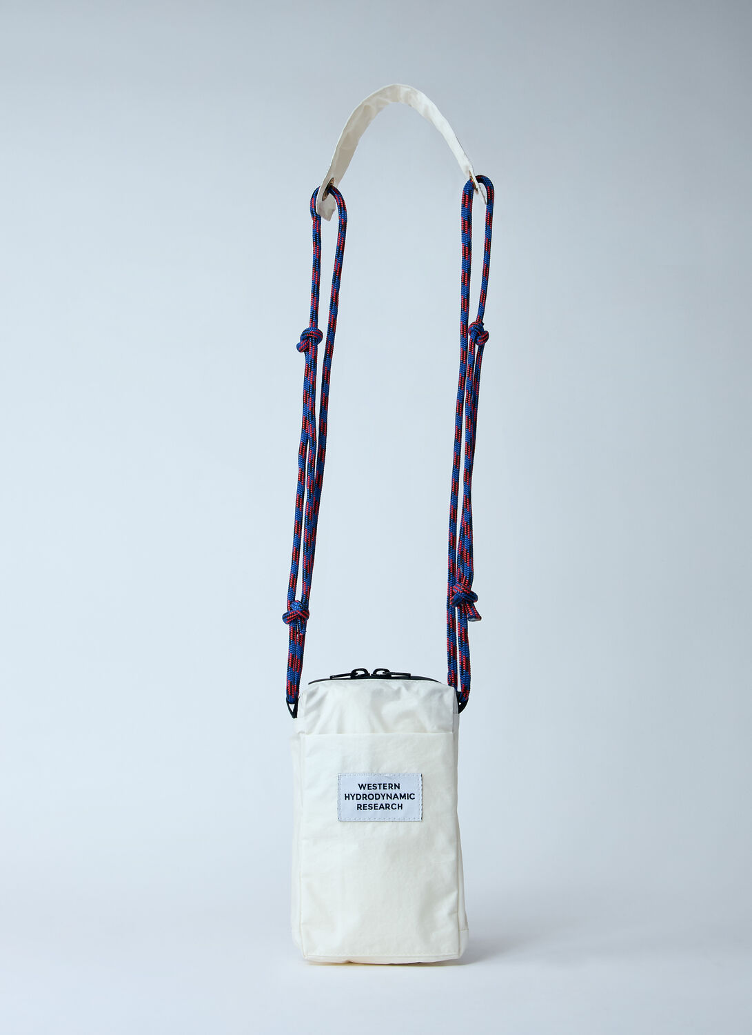 Western Hydrodynamic Research Logo Patch Sling Crossbody Bag In White