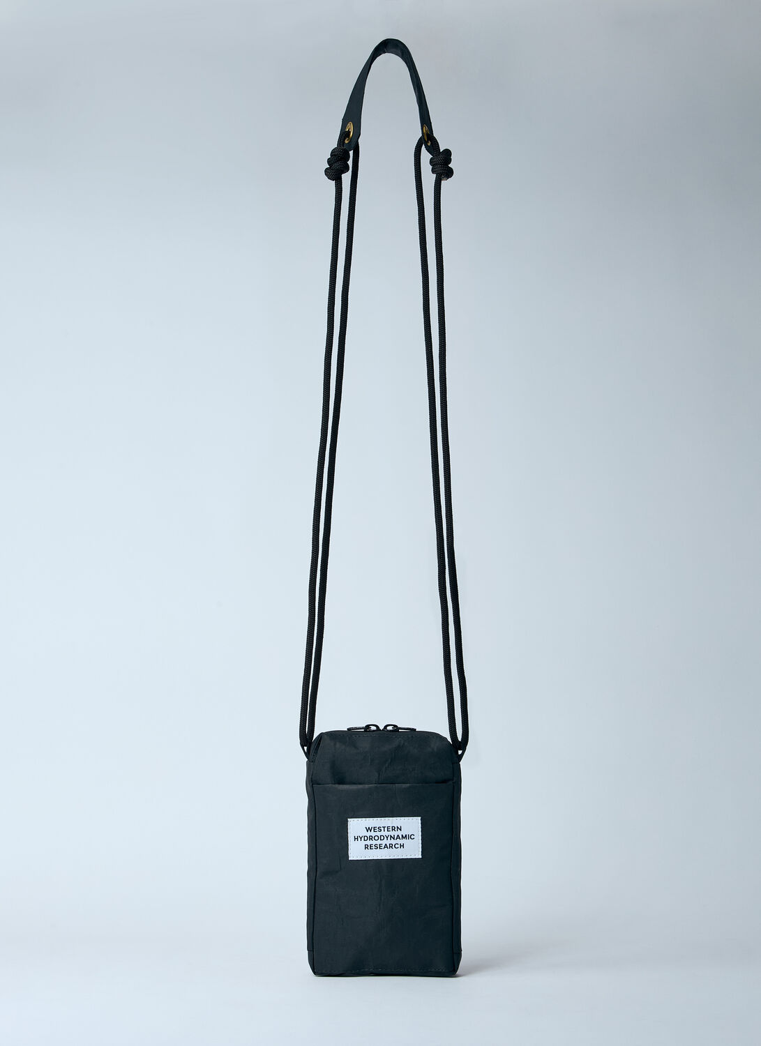 Western Hydrodynamic Research Logo Patch Sling Crossbody Bag In Black