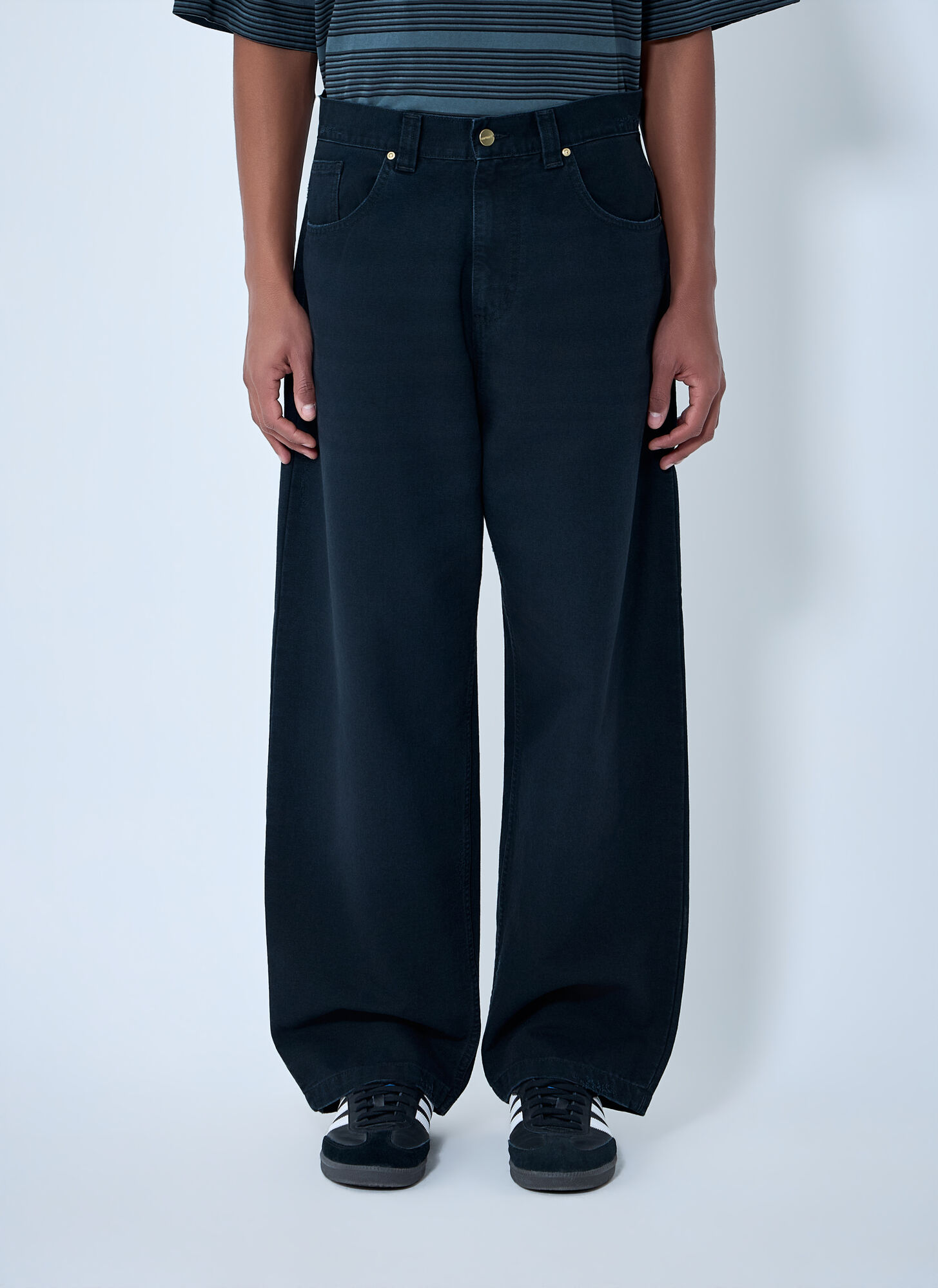 Carhartt Wip Men's Black Brandon Pants - Man Pants Xl