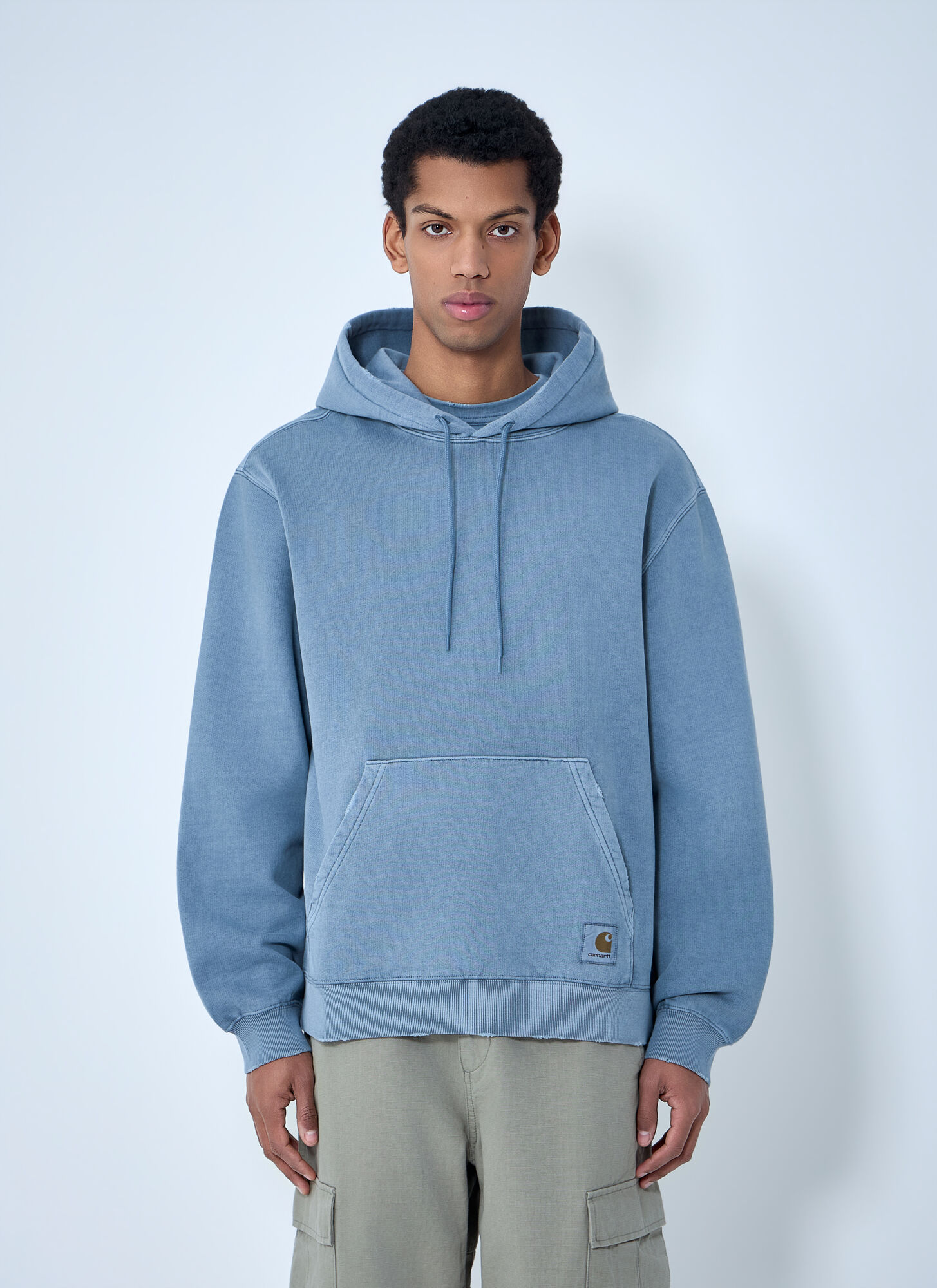 Carhartt Wip Men's Blue Hooded Torion Sweatshirt - Man Sweatshirts Xxl