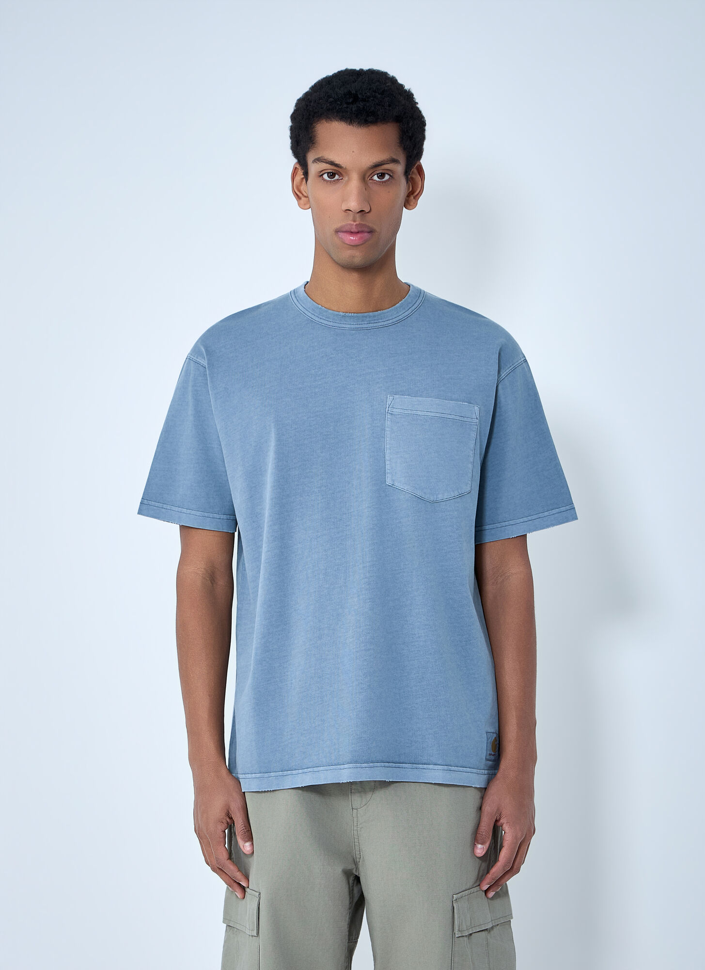Carhartt Wip Men's Grey Torion Pocket T-Shirt - Man T-Shirts S