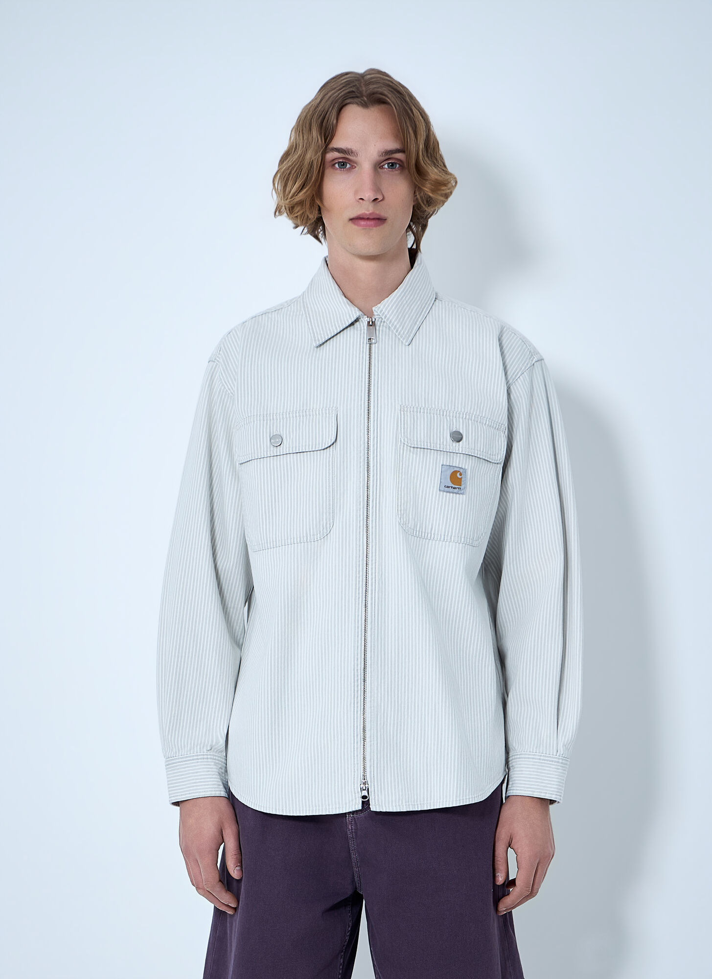 Carhartt Wip Mercer Shirt Jacket - Man Shirts White S - Immagine 1