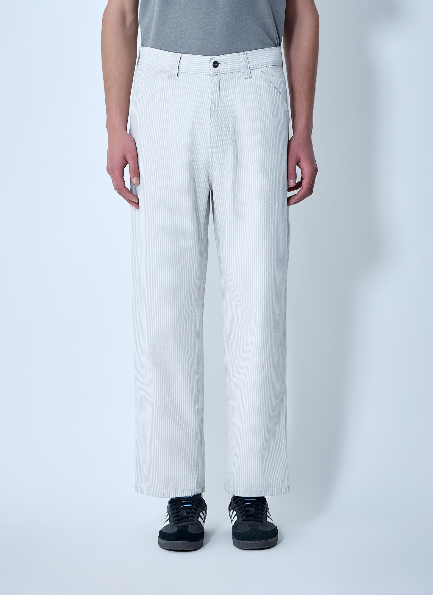 Carhartt Wip Uomo Bianco Pantaloni, M, New, - Immagine 2