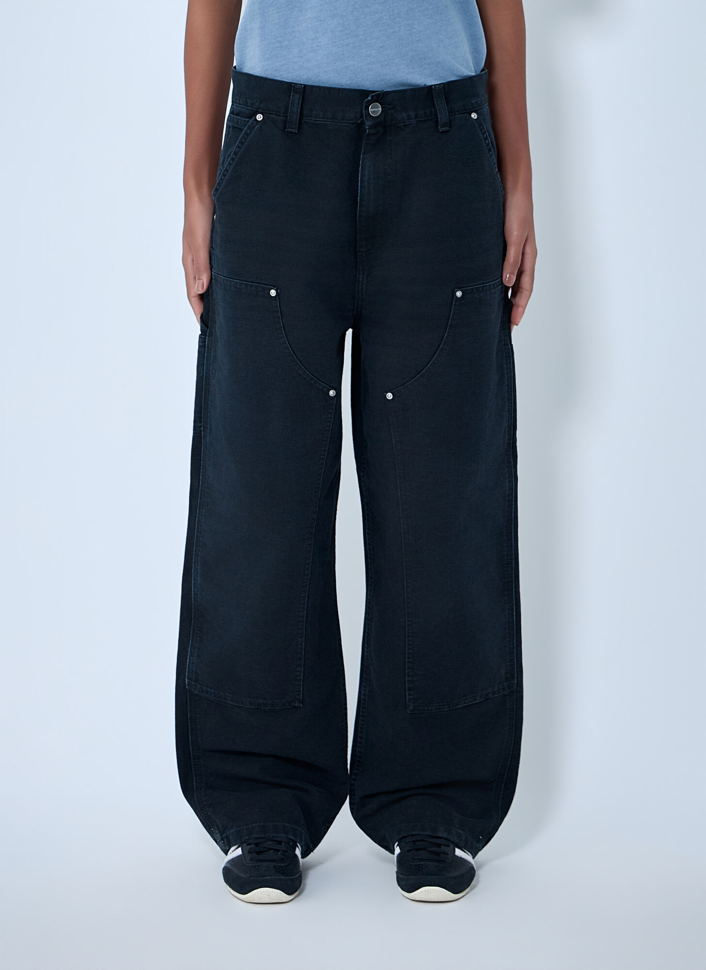 Carhartt Wip Women's Black Brandon Double Knee Pants - Woman Pants S