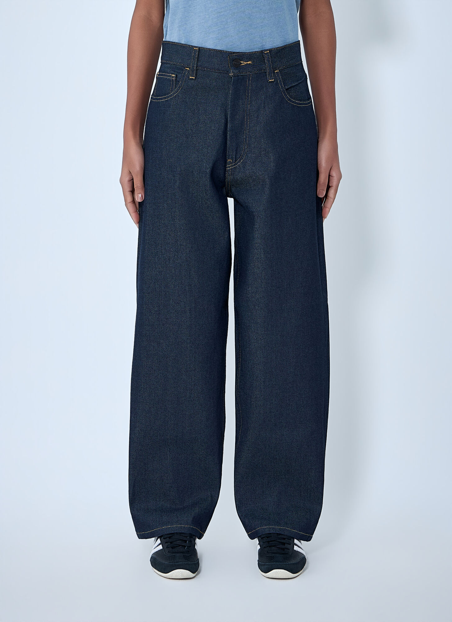 Carhartt Wip Women's Blue Brandon Pants - Woman Pants S
