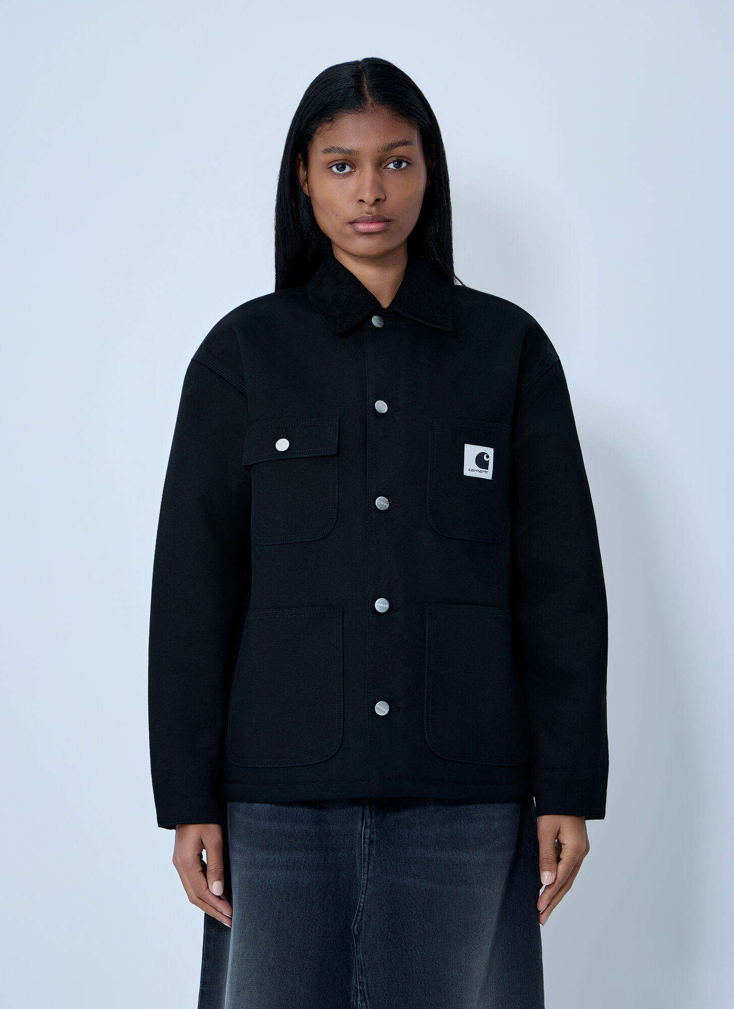 Carhartt Wip Women's Black W' Og Michigan Coat - Woman Jackets Xs