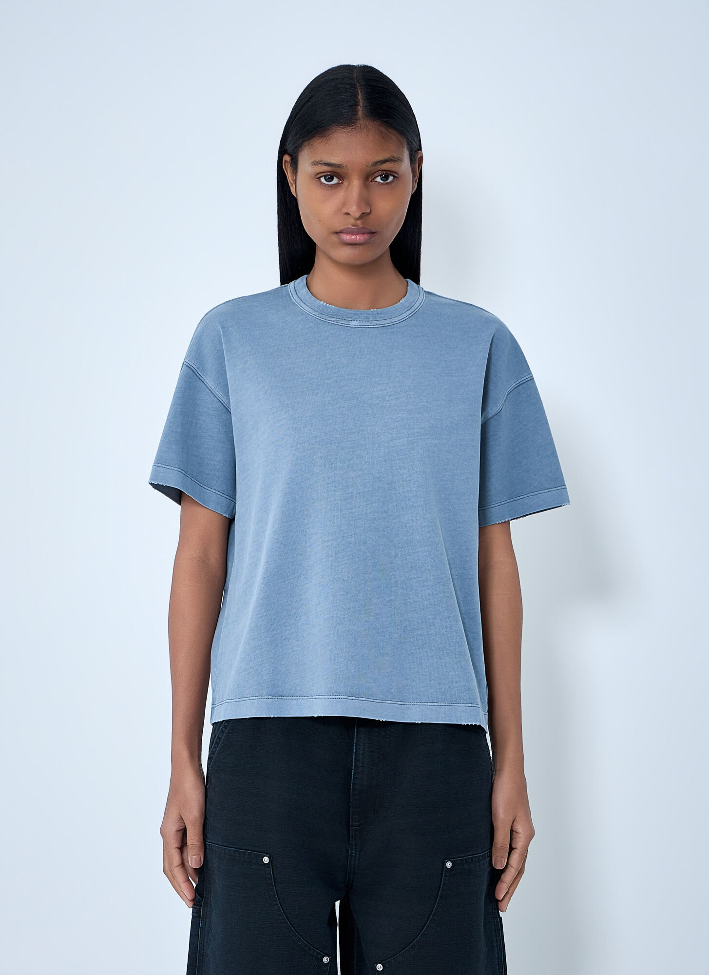 Carhartt Wip Women's Blue Torion T-Shirt - Woman T-Shirts Xs