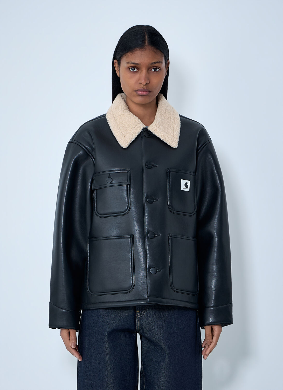 Carhartt WIP Shepton Og Michigan Coat - Woman Jackets Black M