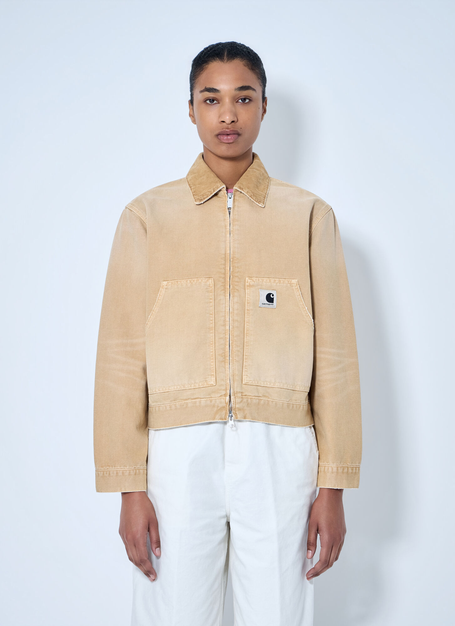 Carhartt Wip Beige Og Arcan Jacket - Woman Jackets M - Immagine 1