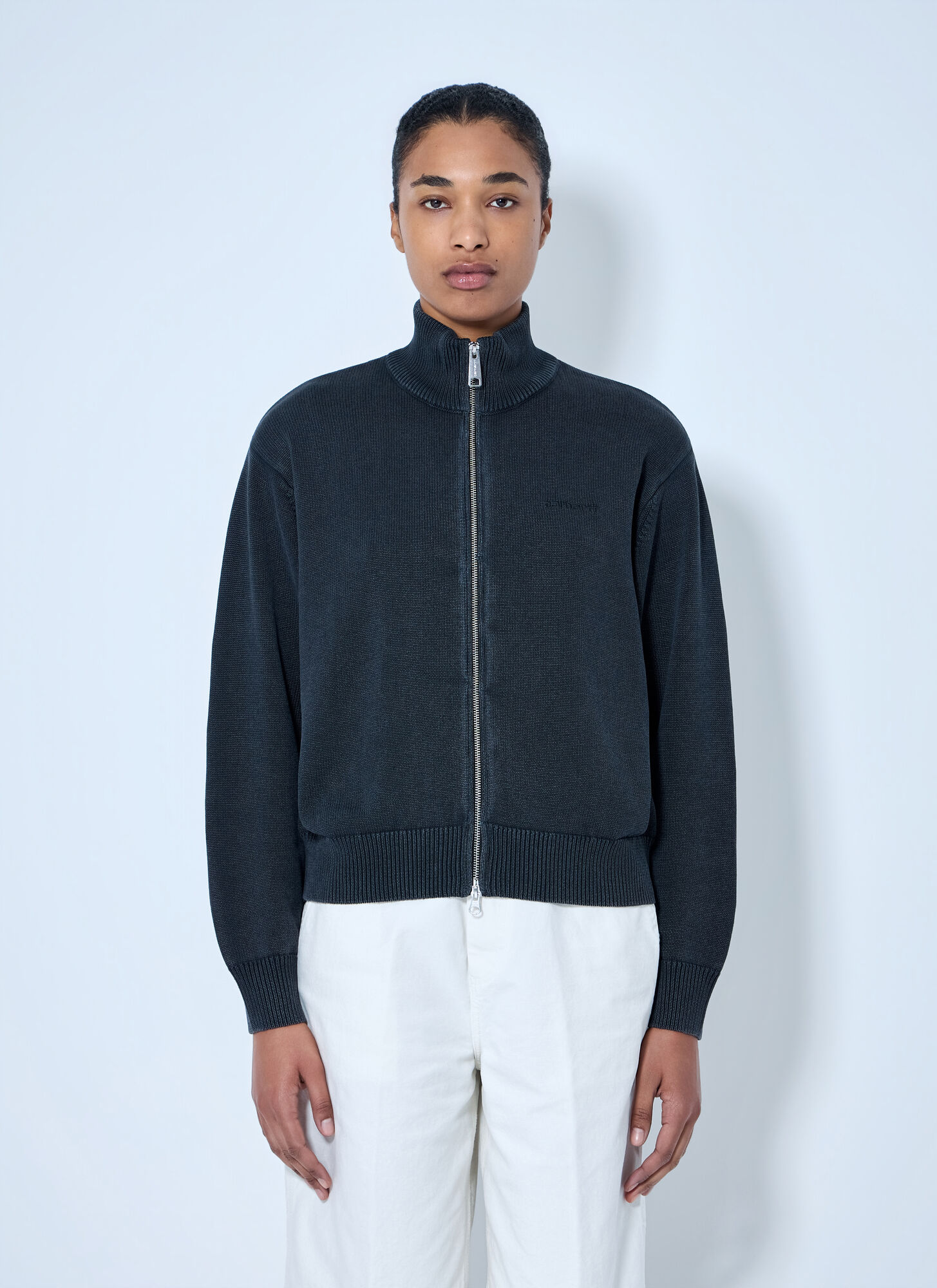 Carhartt Wip Women's Navy Kori Sweater Jacket - Woman Jackets M