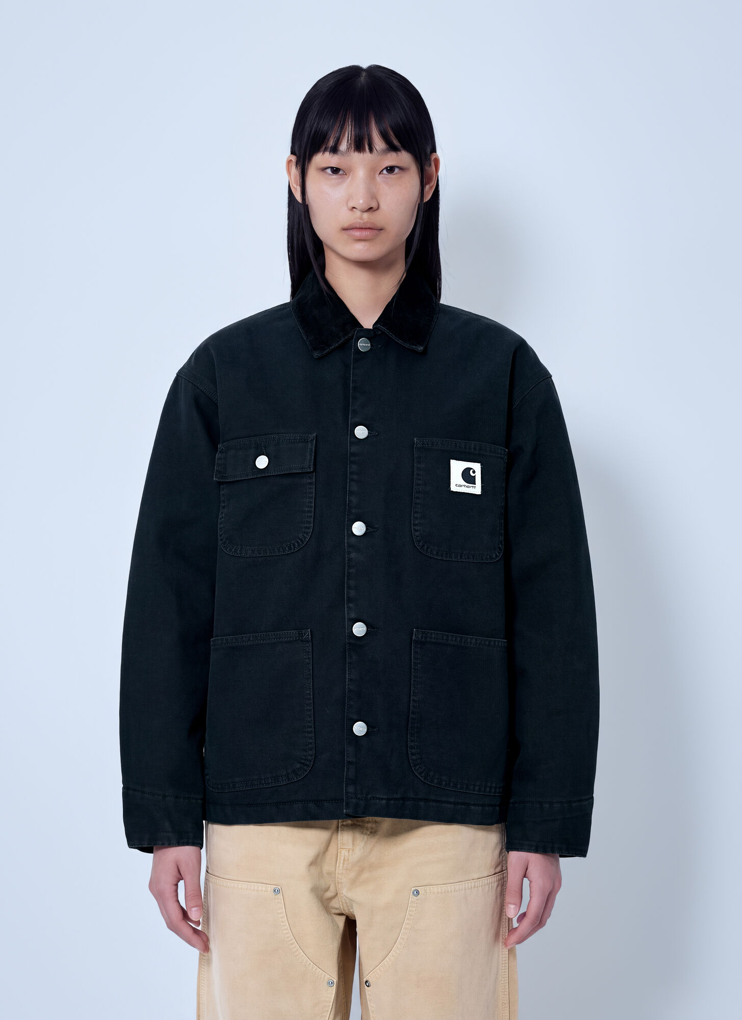 Carhartt Wip Og Michigan Coat - Woman Jackets Black L - Immagine 1