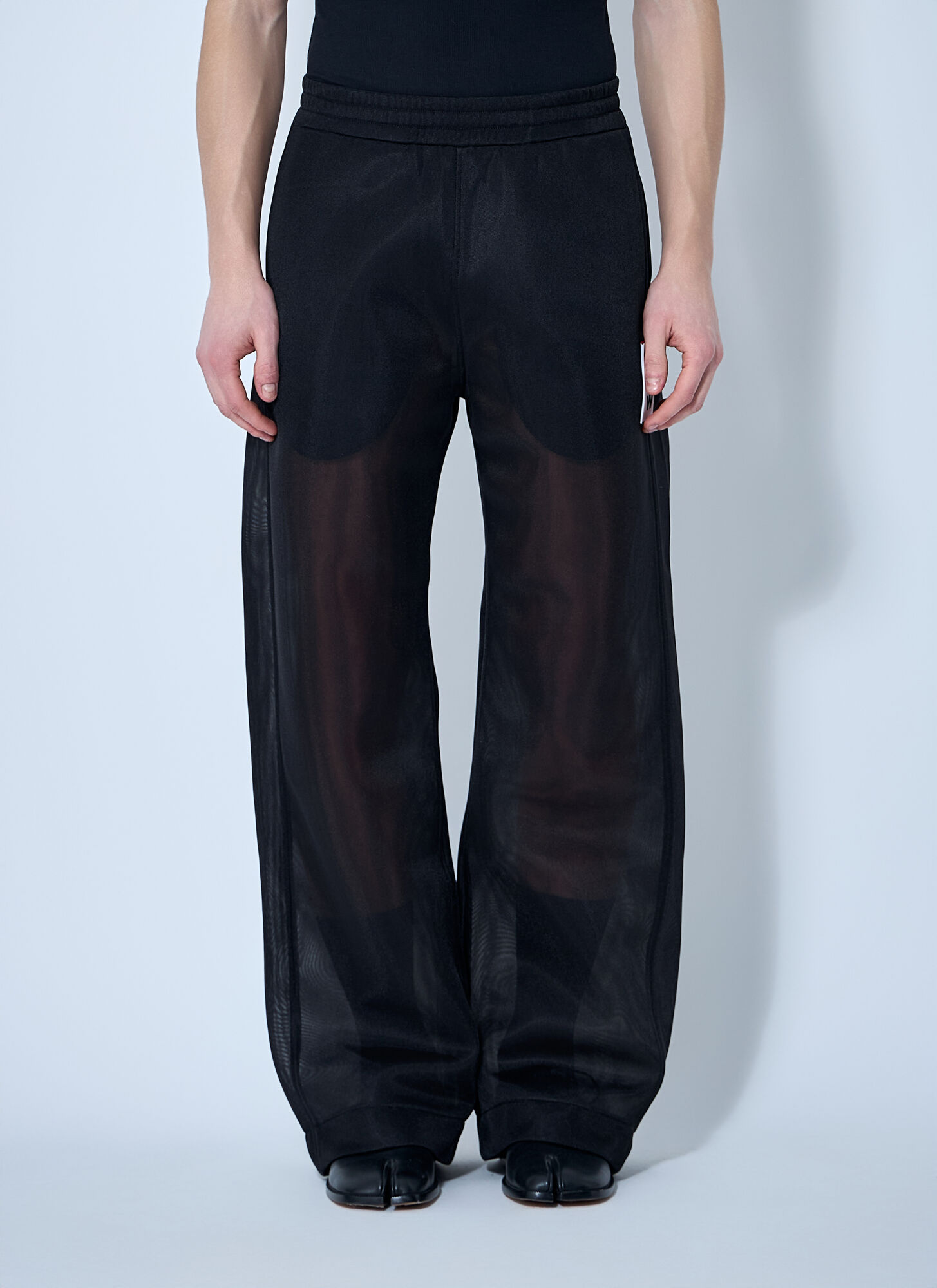 Walter Van Beirendonck Mesh Pants In Black