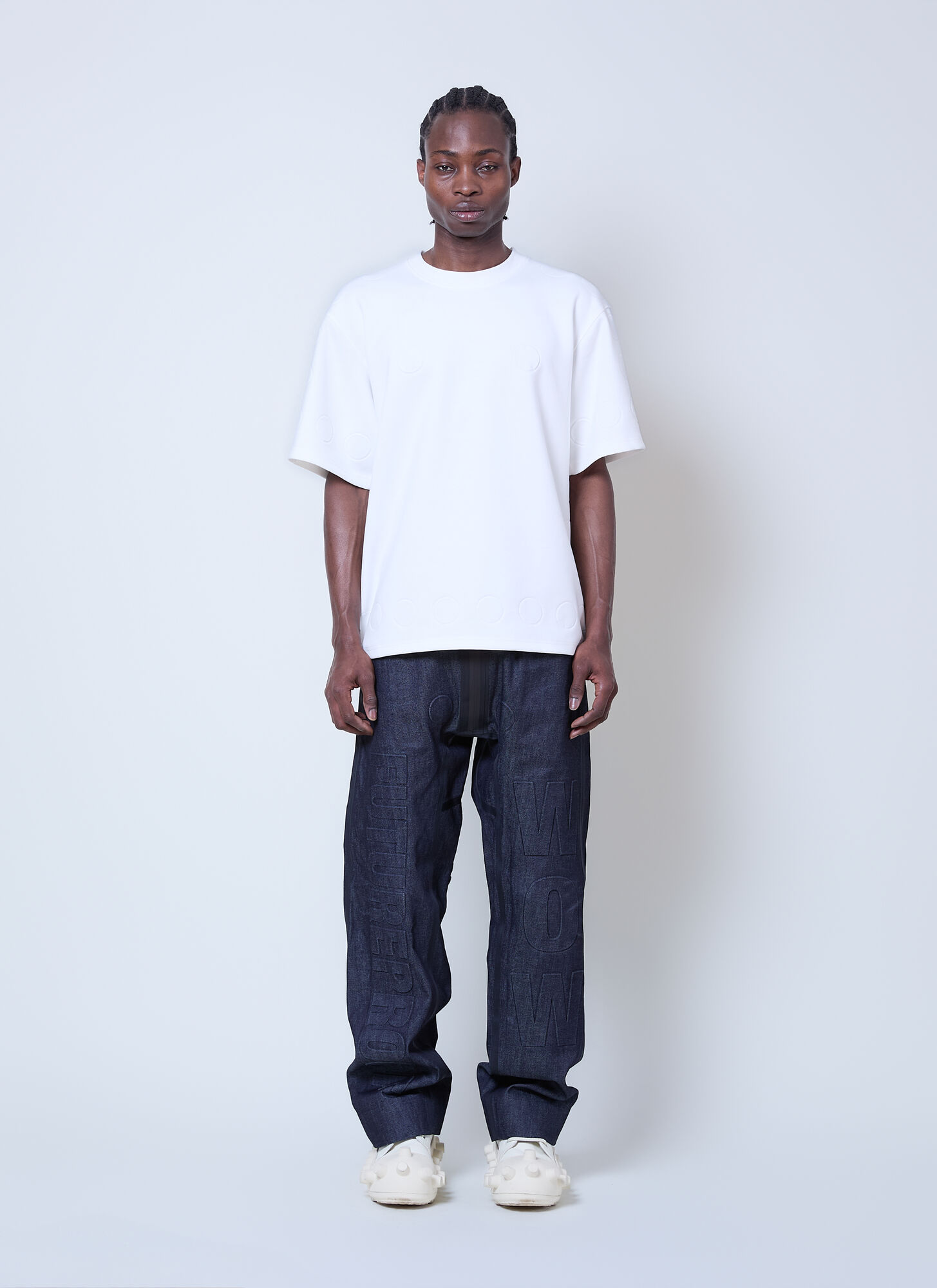 Walter Van Beirendonck X G-star Walter Van Beirendonck X G-star Embossed Denim Jeans - Mann Jeans Blue 34 