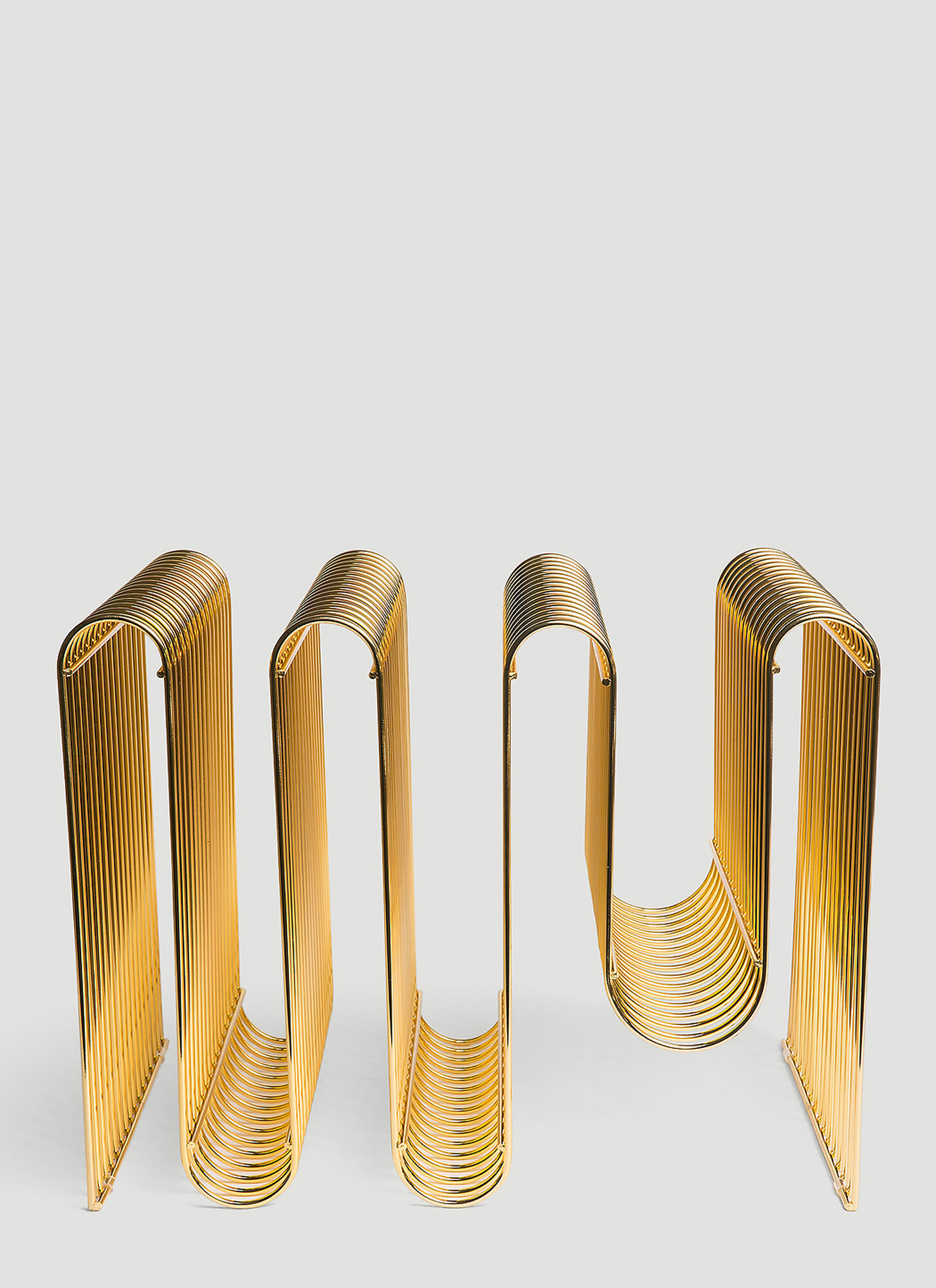 Aytm Unisex Gold Curva Magazine Holder - Furniture One Size