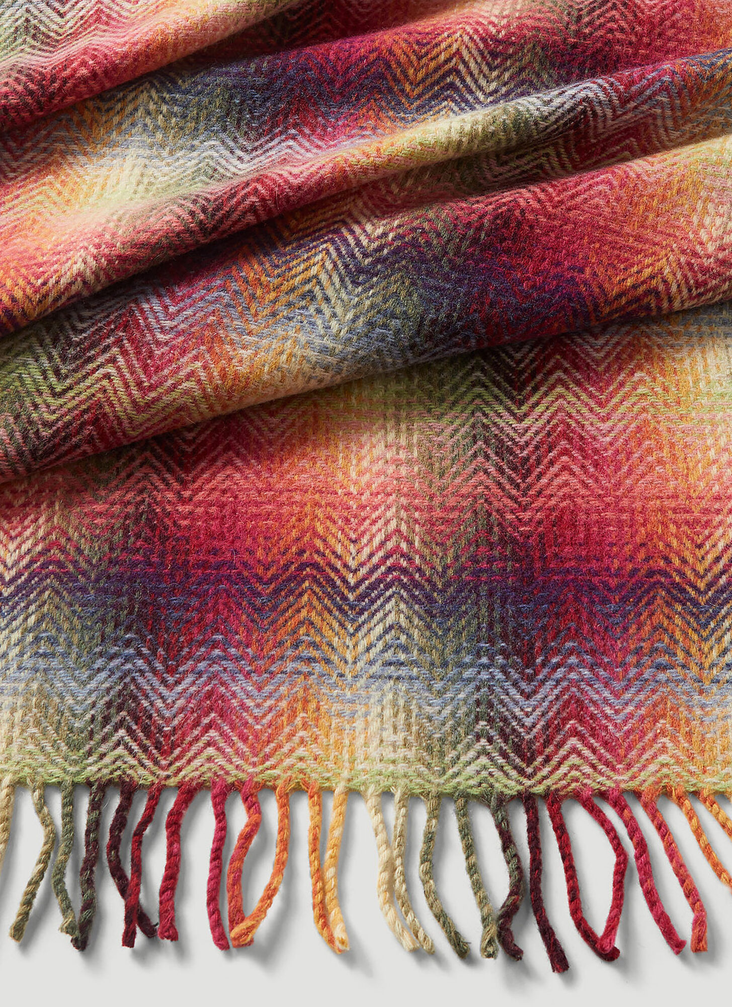  Missoni Home Missoni Home Montgomery Blanket -  Textiles Red One Size 